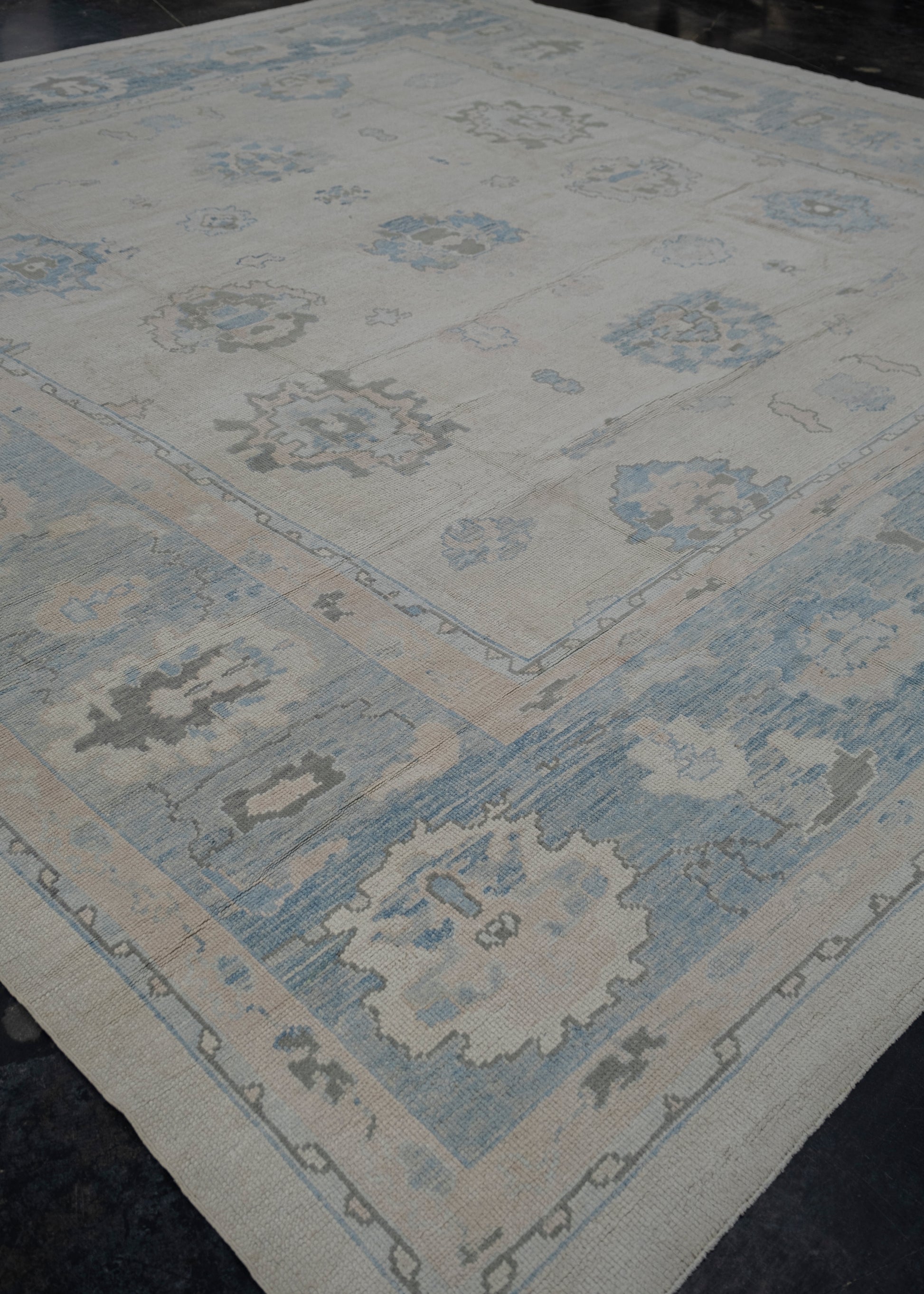 Turkish Oushak Rug 12'10" x 13'7" #3245