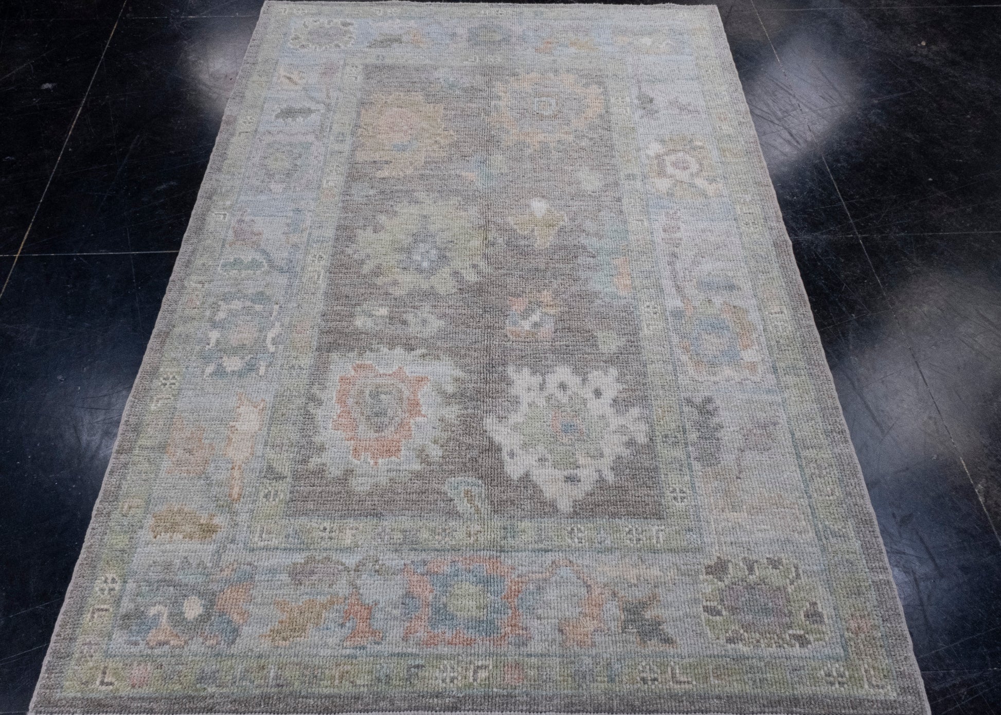 Turkish Oushak Rug 4'4" x 6'3" #16084