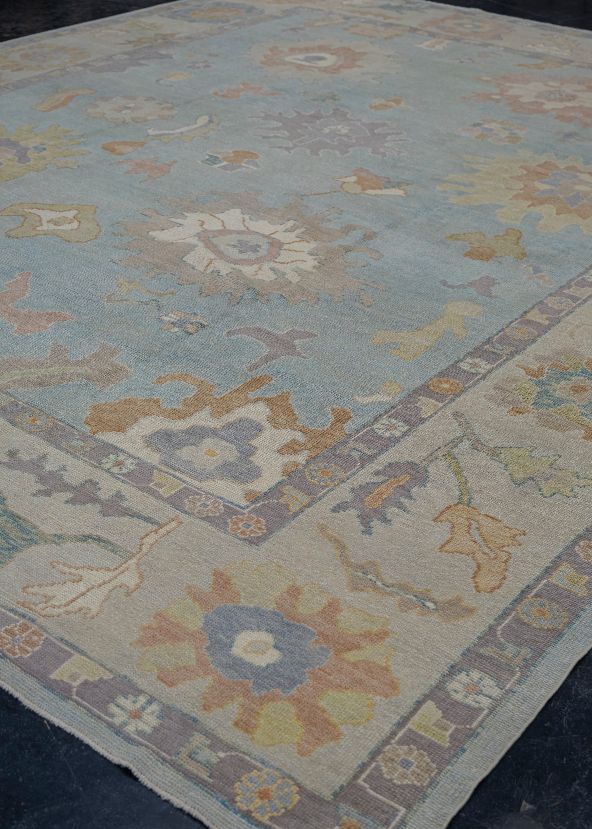 Turkish Oushak Rug 12'4" x 14'4" #6872