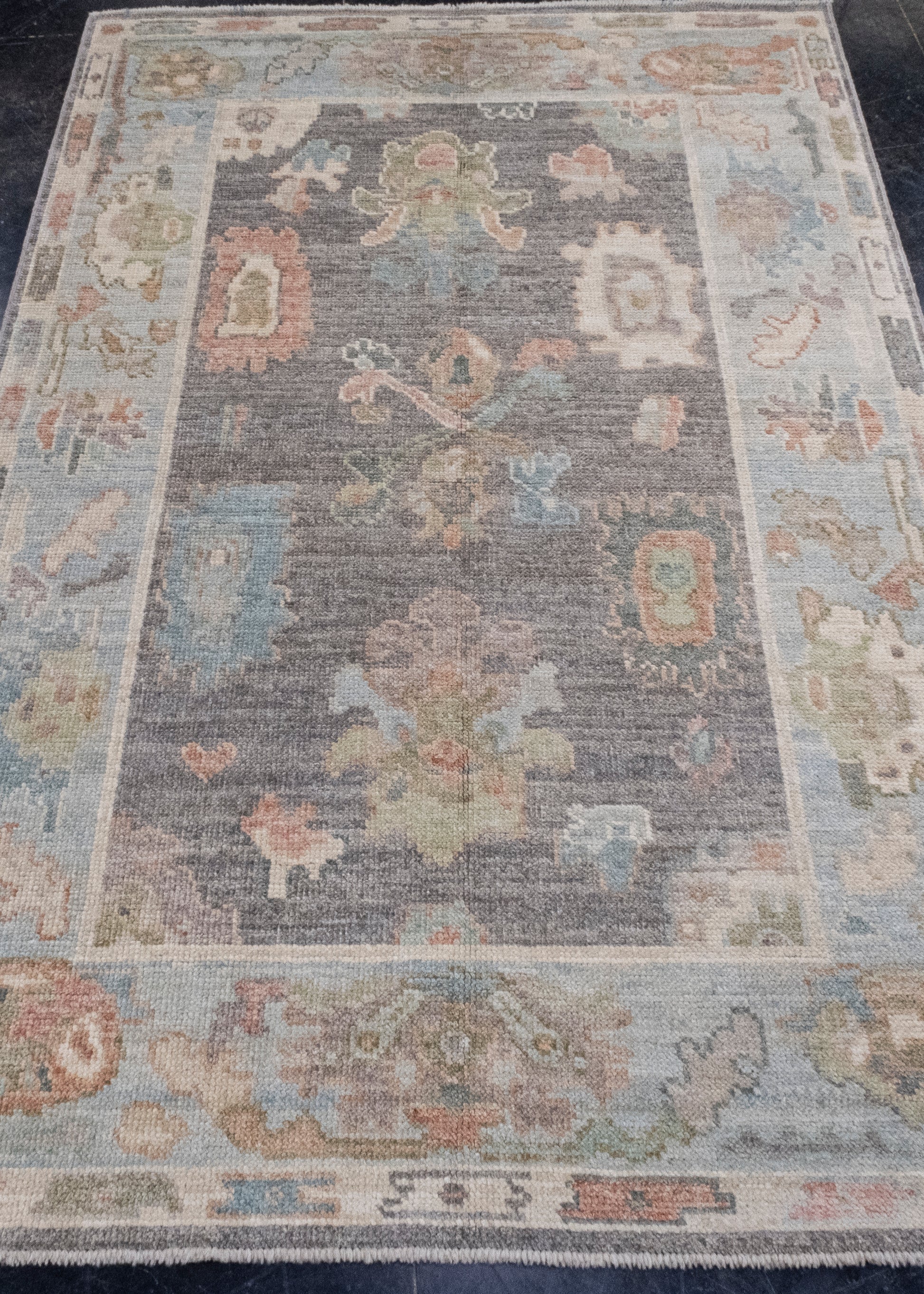 Turkish Oushak Rug 4' x 6'2" #16036