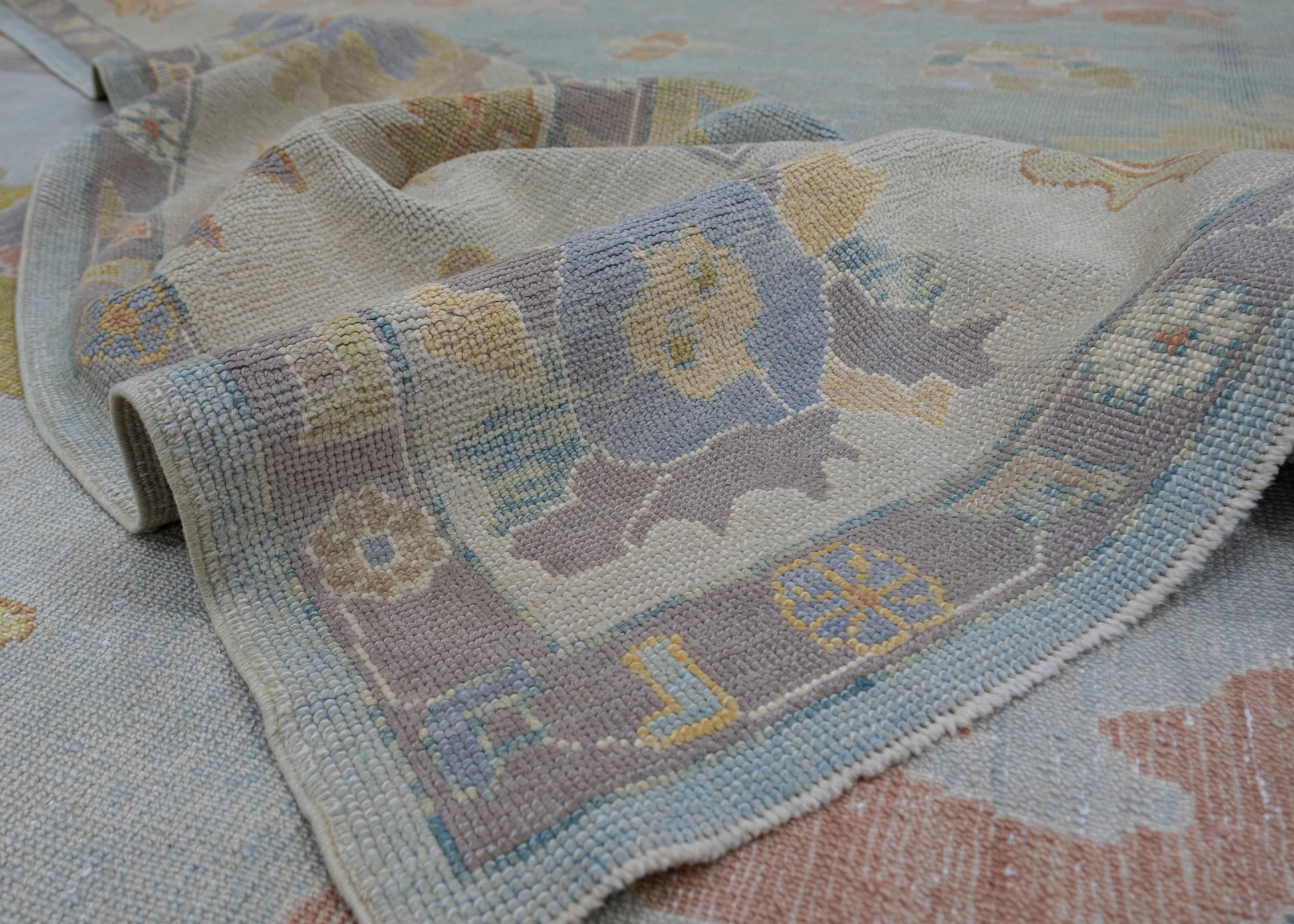 Turkish Oushak Rug 12'4" x 14'4" #6872