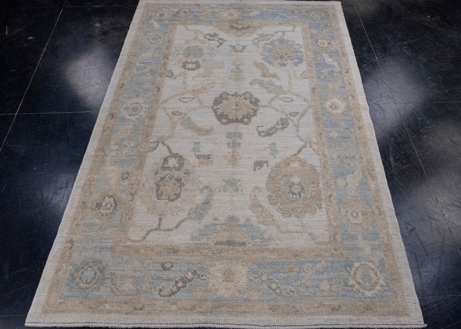 Turkish Oushak Rug 4'2" x 6'3" #16072
