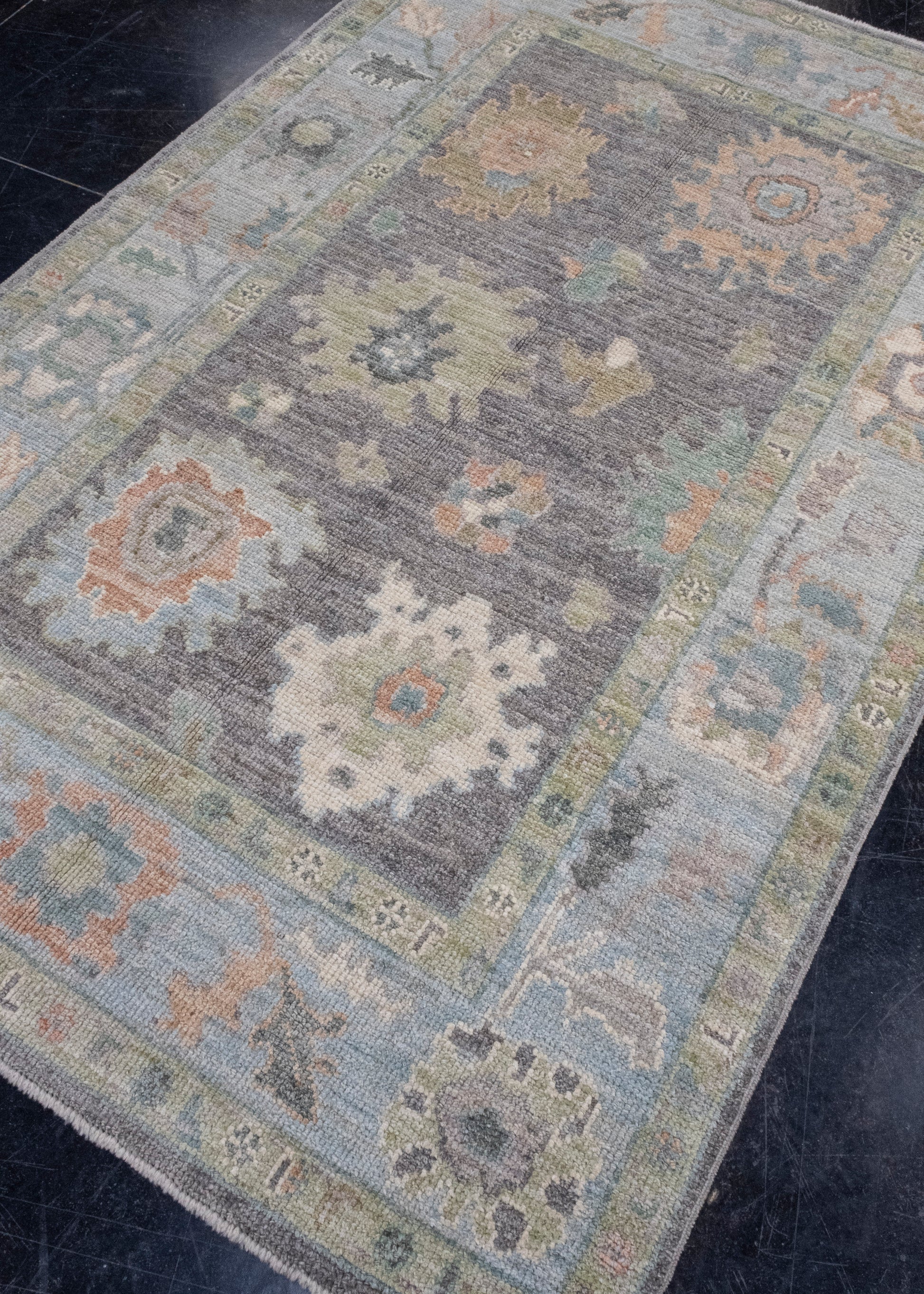 Turkish Oushak Rug 4'1" x 6'3" #16020