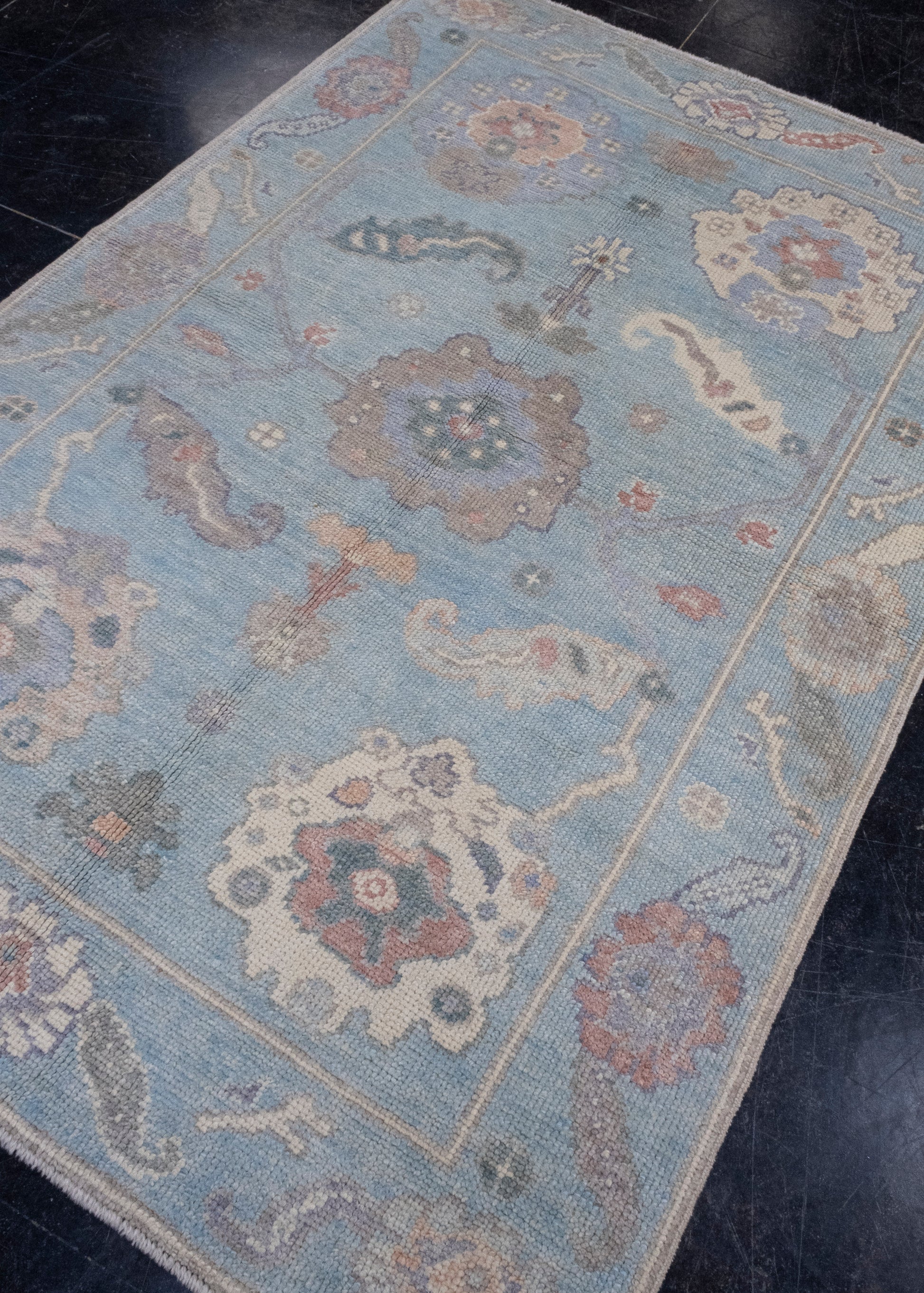 Turkish Oushak Rug 3'9" x 5'7" #16572