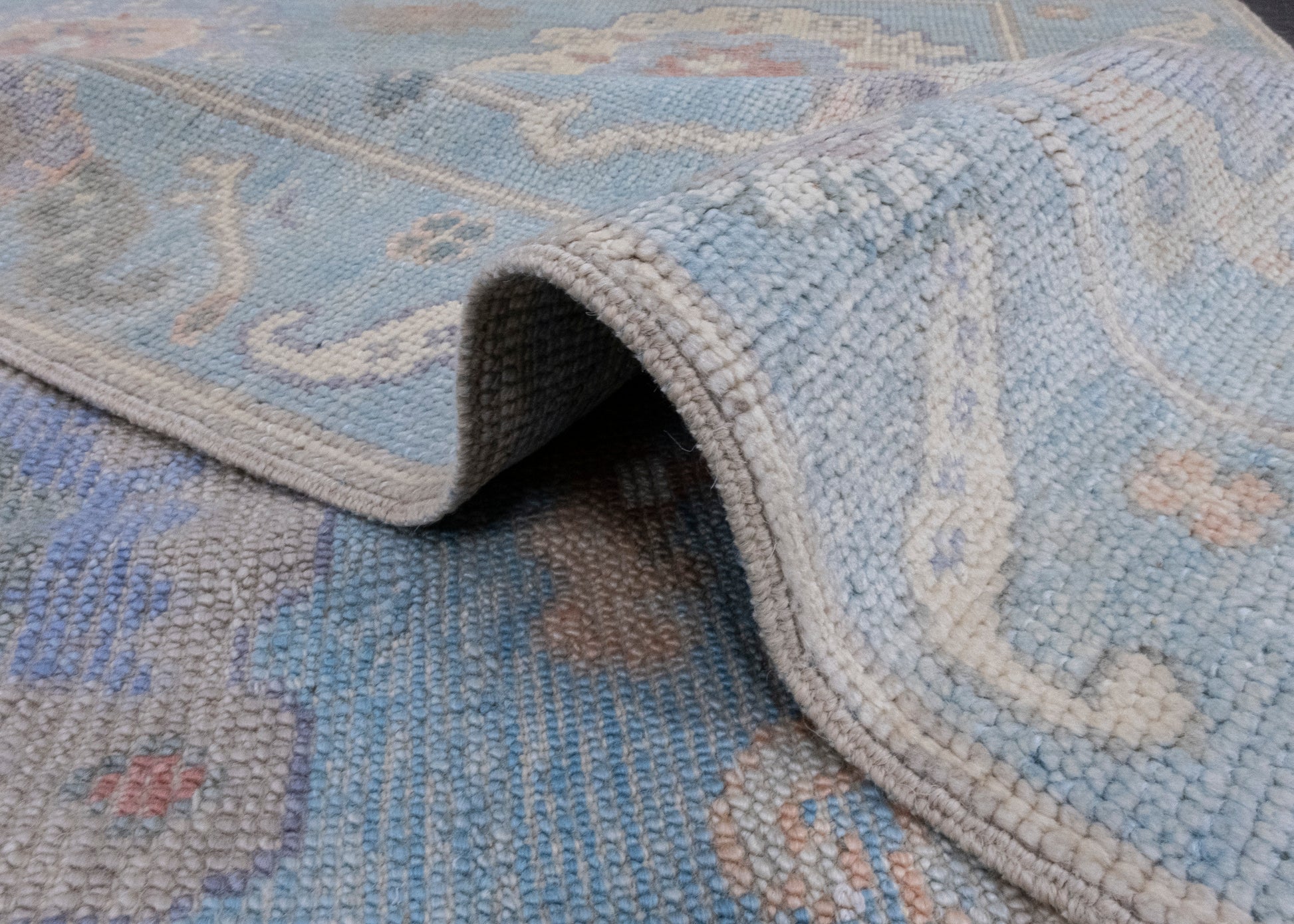 Turkish Oushak Rug 3'9" x 5'7" #16572