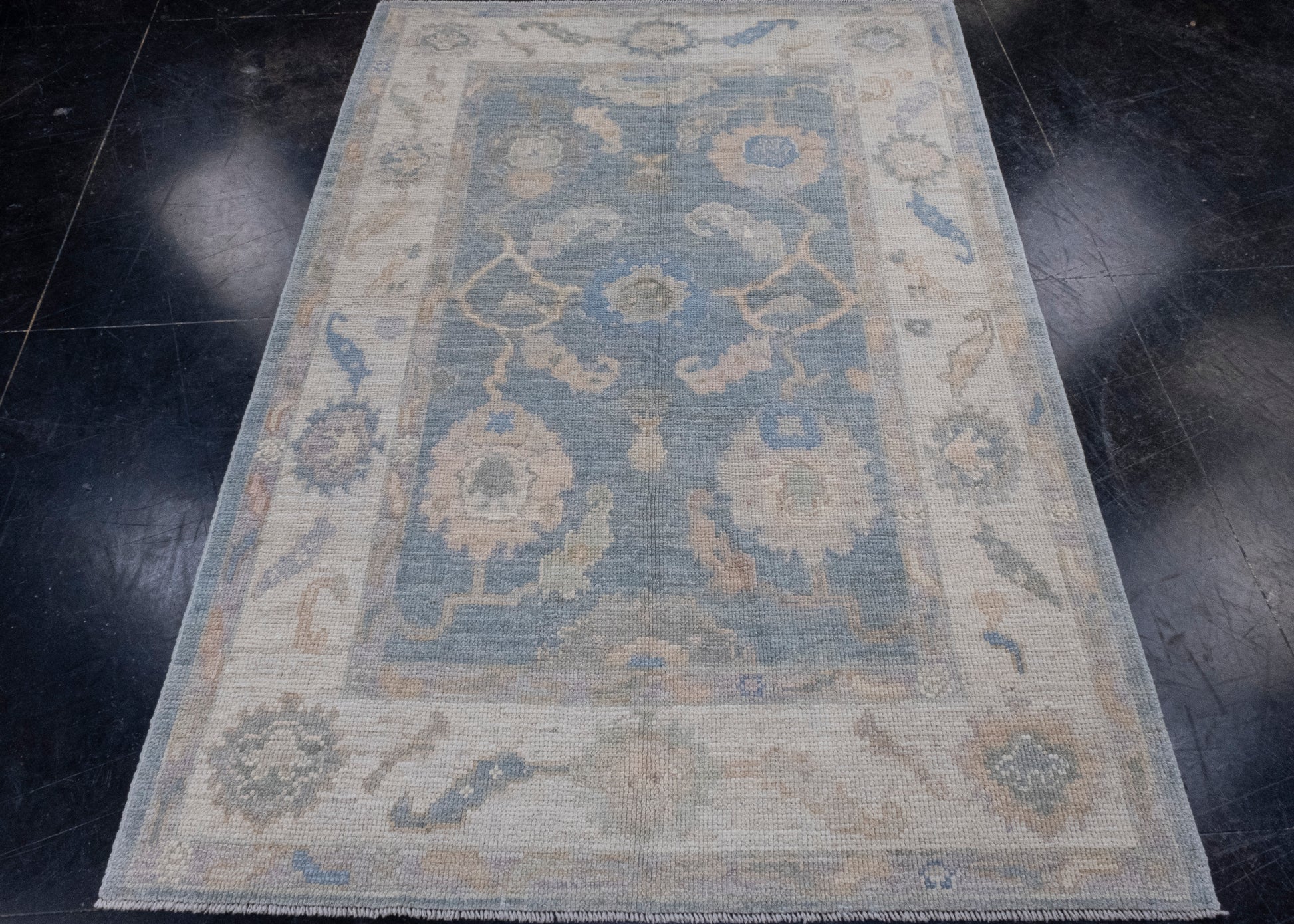 Turkish Oushak Rug 4'2" x 6'1" #16465