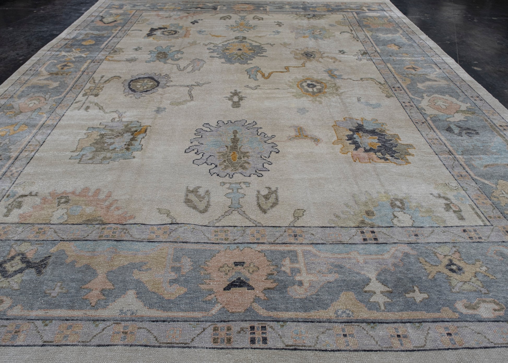 Turkish Oushak Rug 12'5" x 16'10" #V102