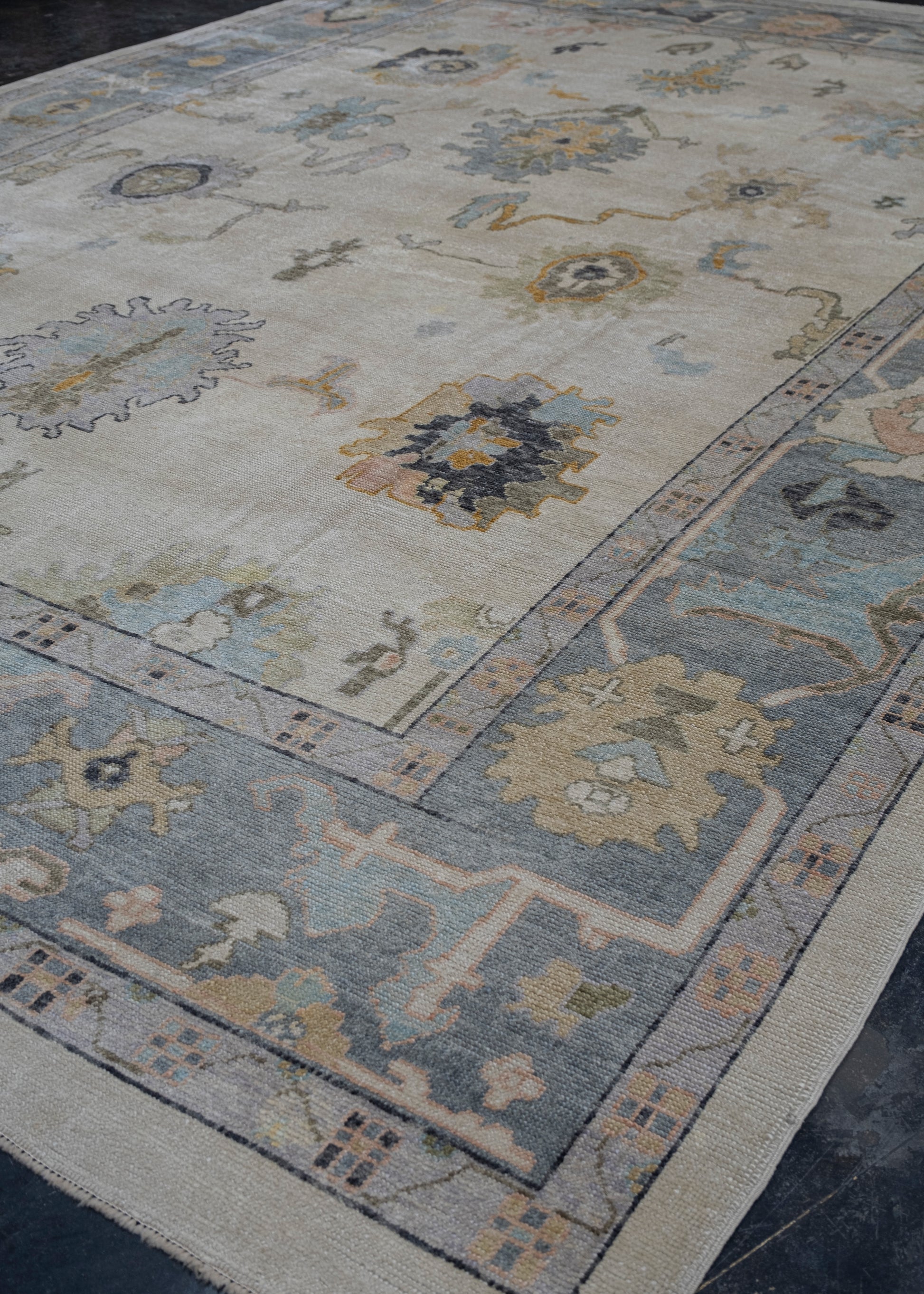 Turkish Oushak Rug 12'5" x 16'10" #V102