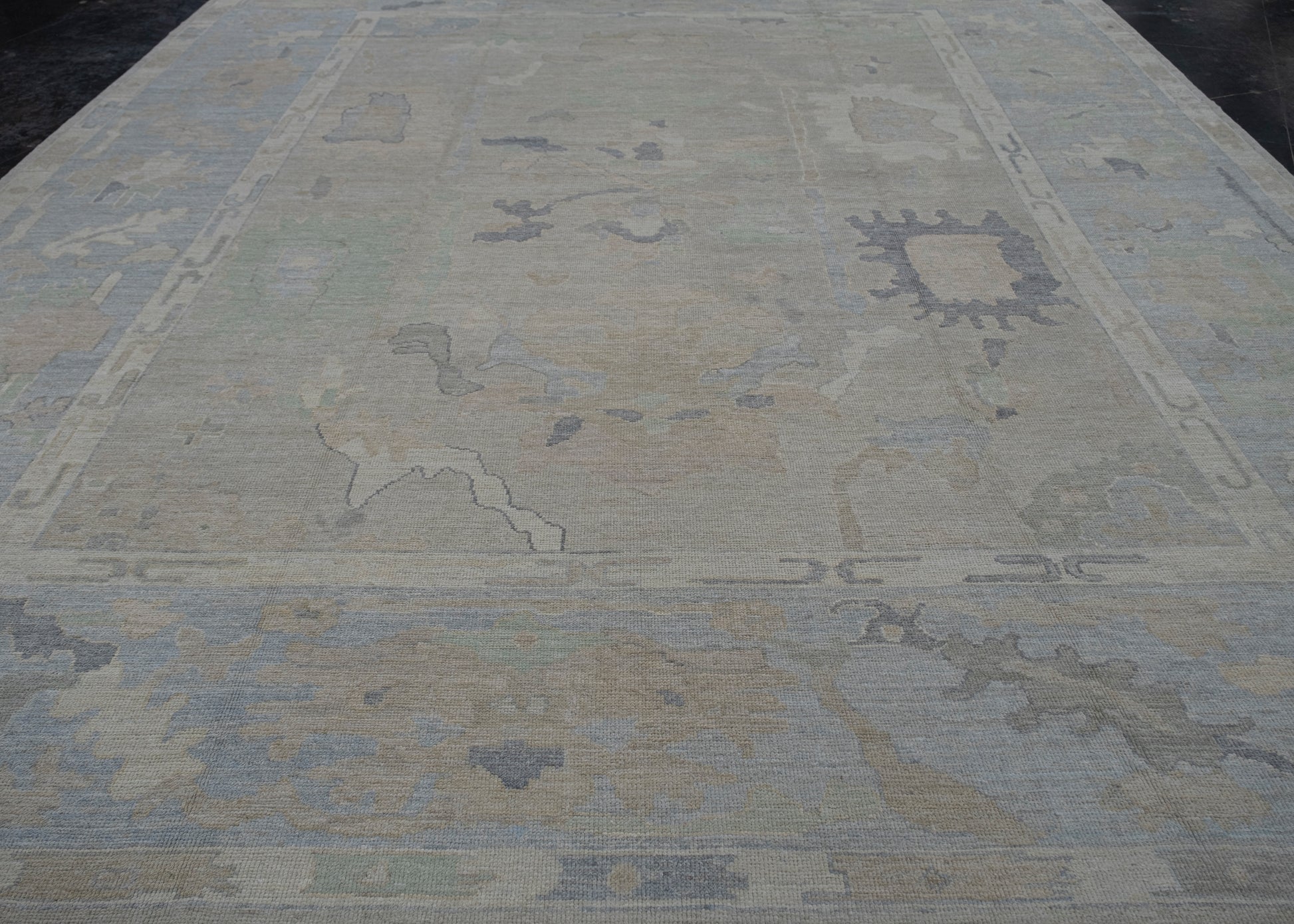 Turkish Oushak Rug 12'7" x 14'10" #11738