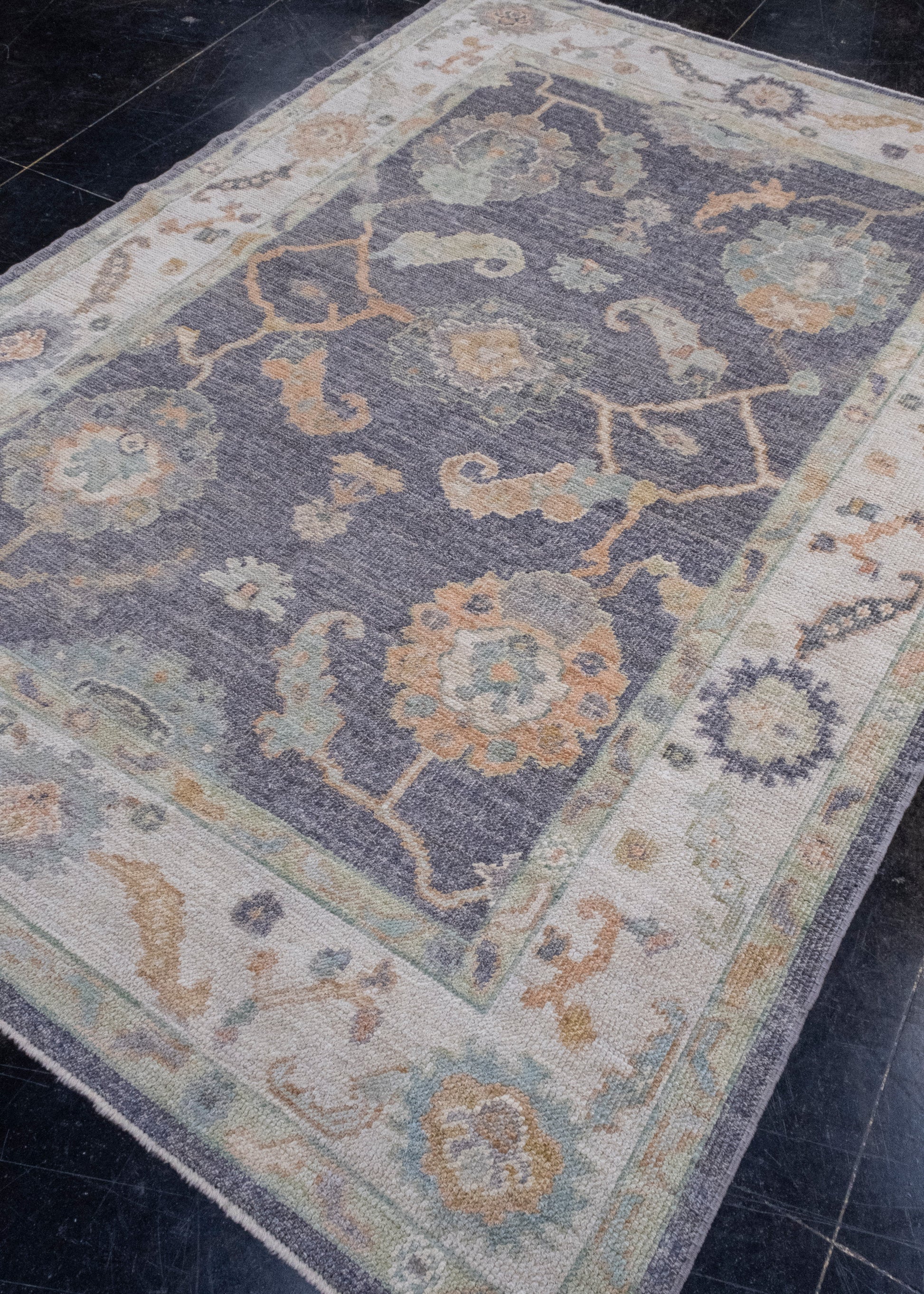 Turkish Oushak Rug 5'2" x 7'3" #16534
