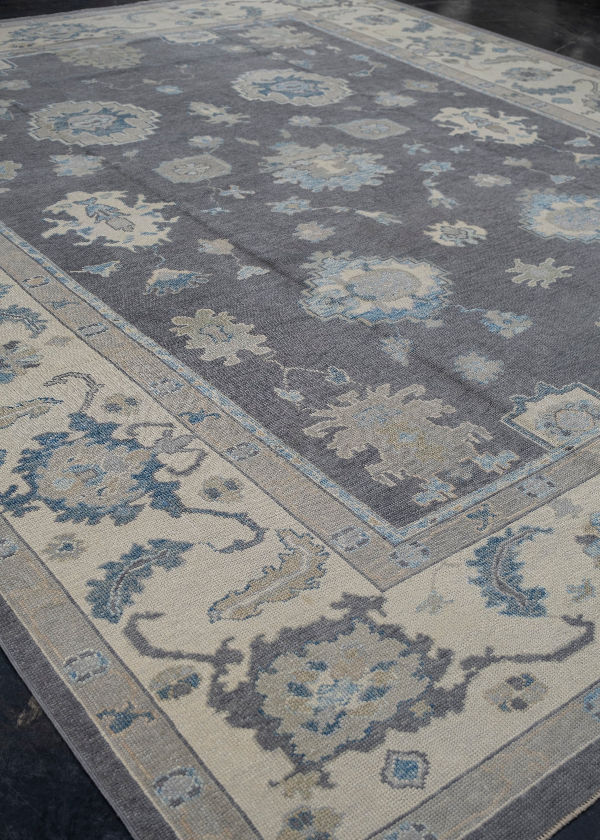 Turkish Oushak Rug 12'1" x 14'9" #7836