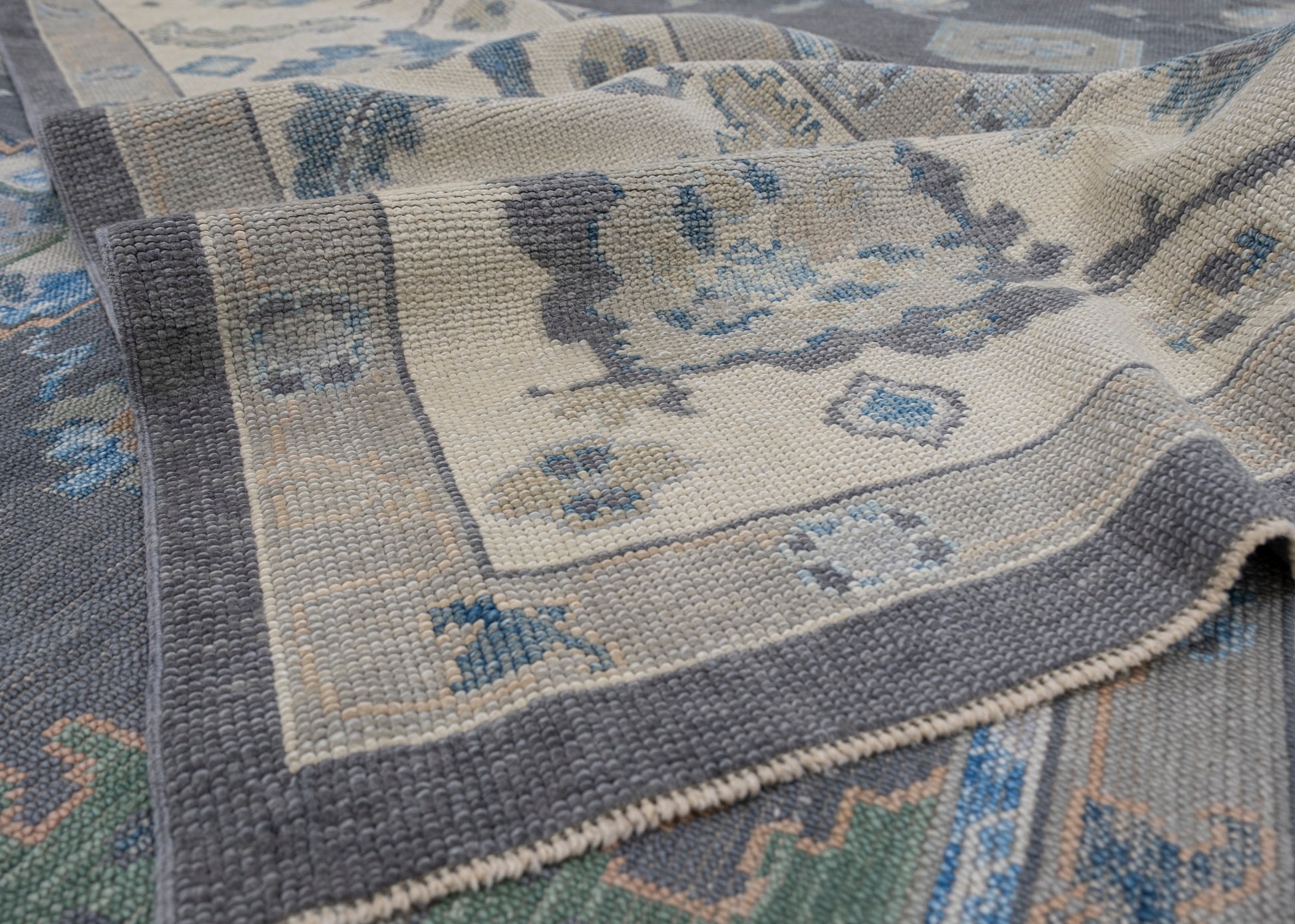 Turkish Oushak Rug 12'1" x 14'9" #7836