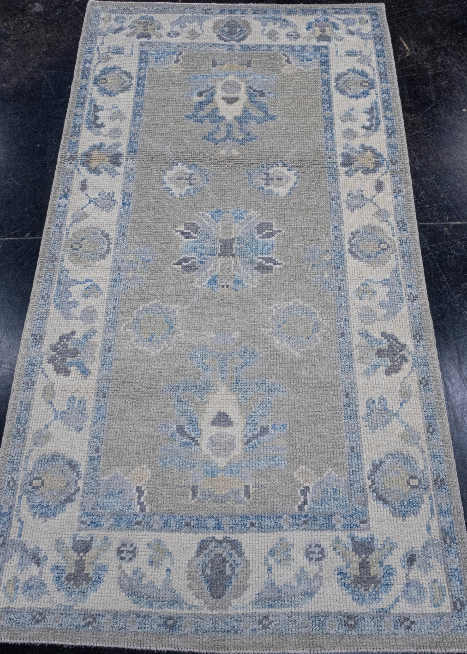 Turkish Oushak Rug 2'10" x 5'4" #16587