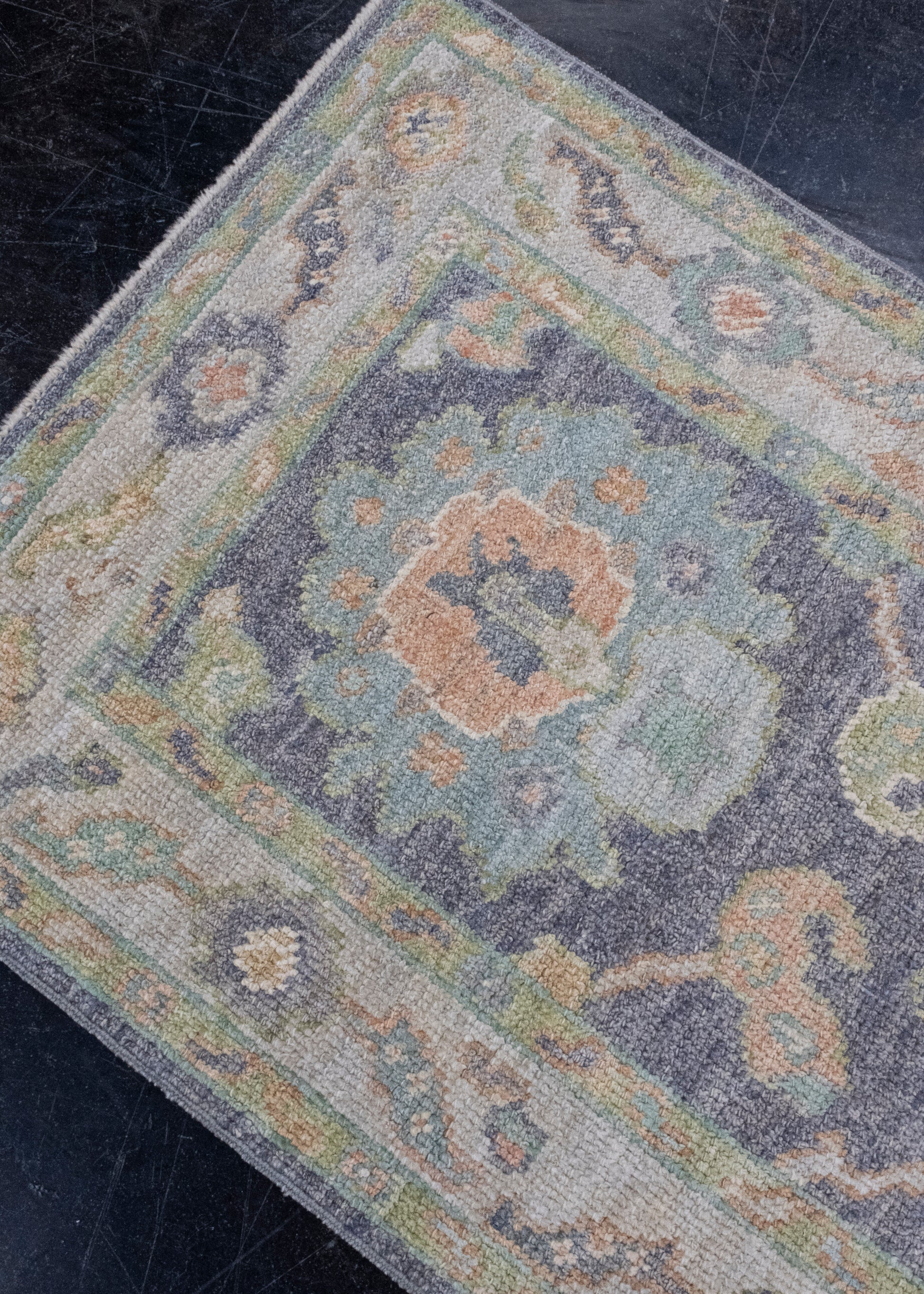 Turkish Oushak Rug 2'4" x 4'11" #16503