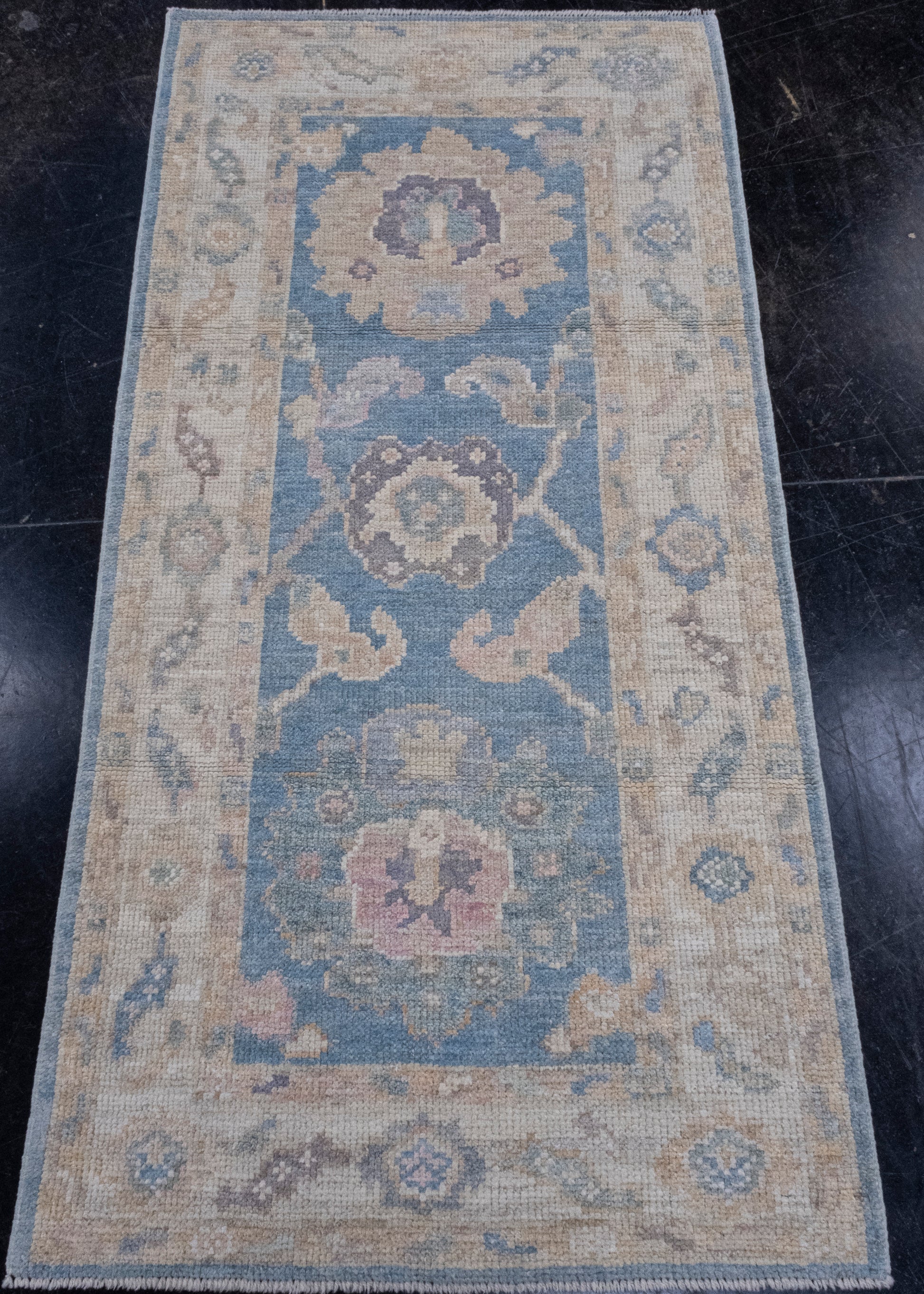 Turkish Oushak Rug 2'6" x 5'1" #16194