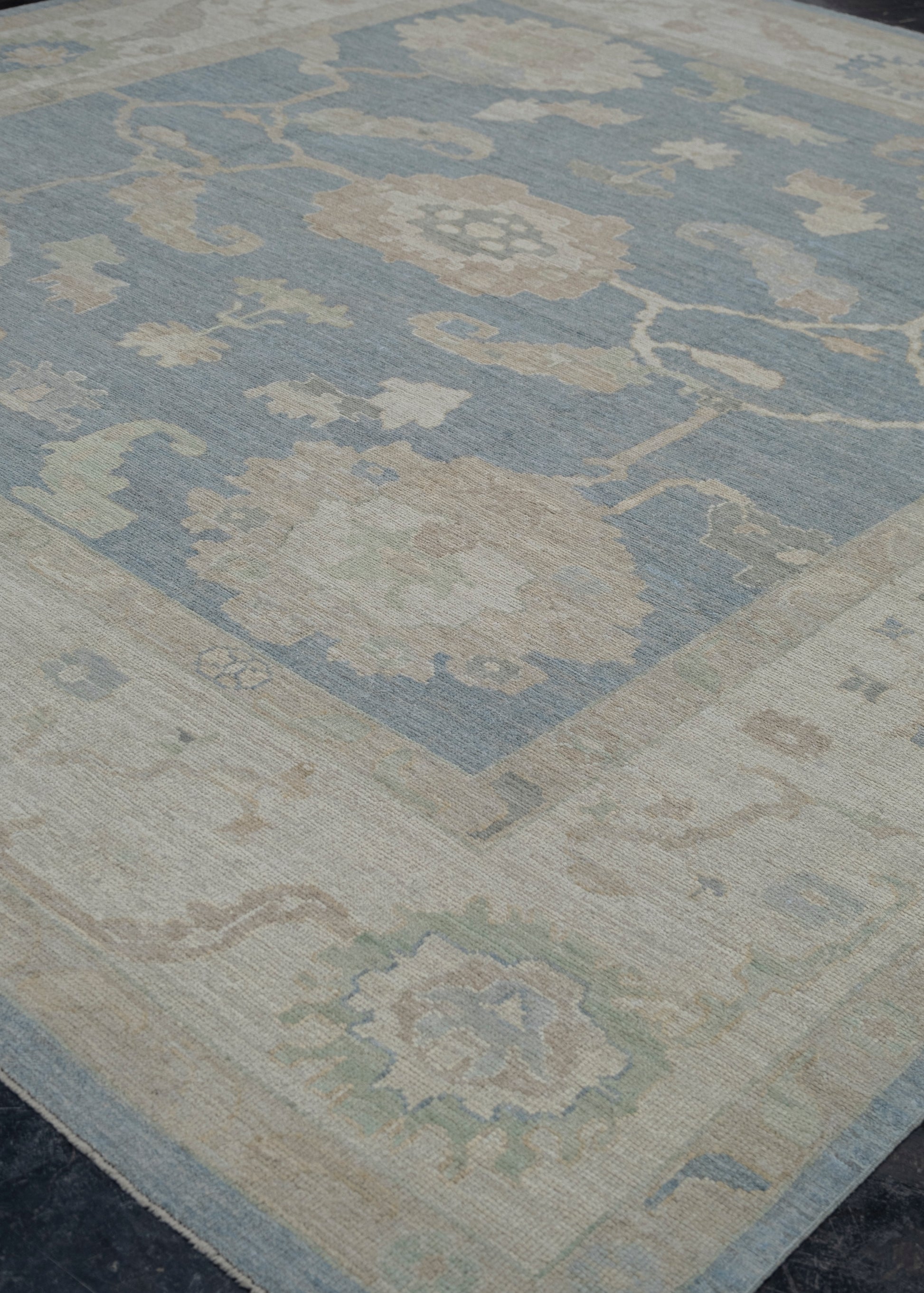 Square Turkish Oushak Rug 12'1" x 12'5" #11722