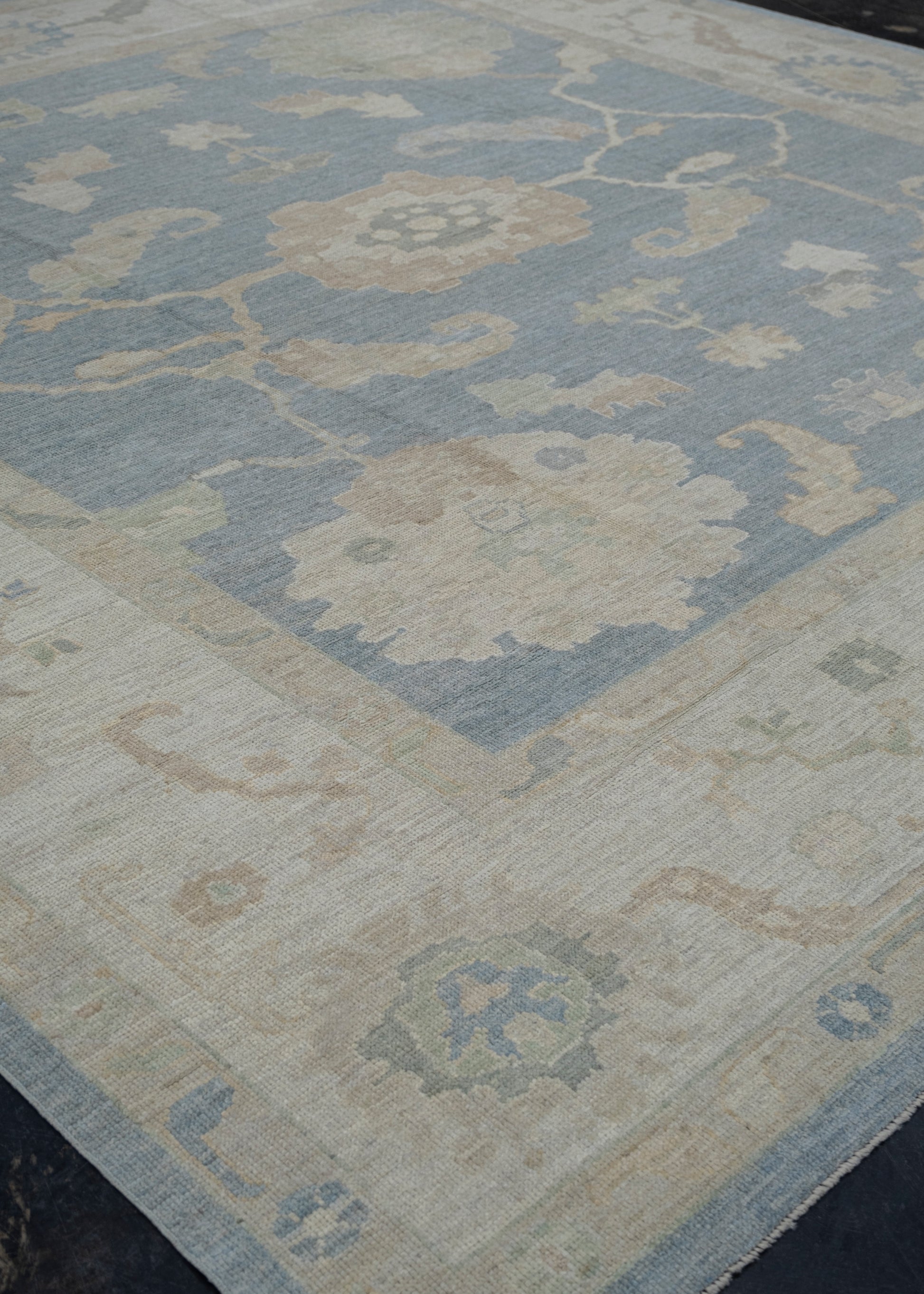 Square Turkish Oushak Rug 12'1" x 12'5" #11722