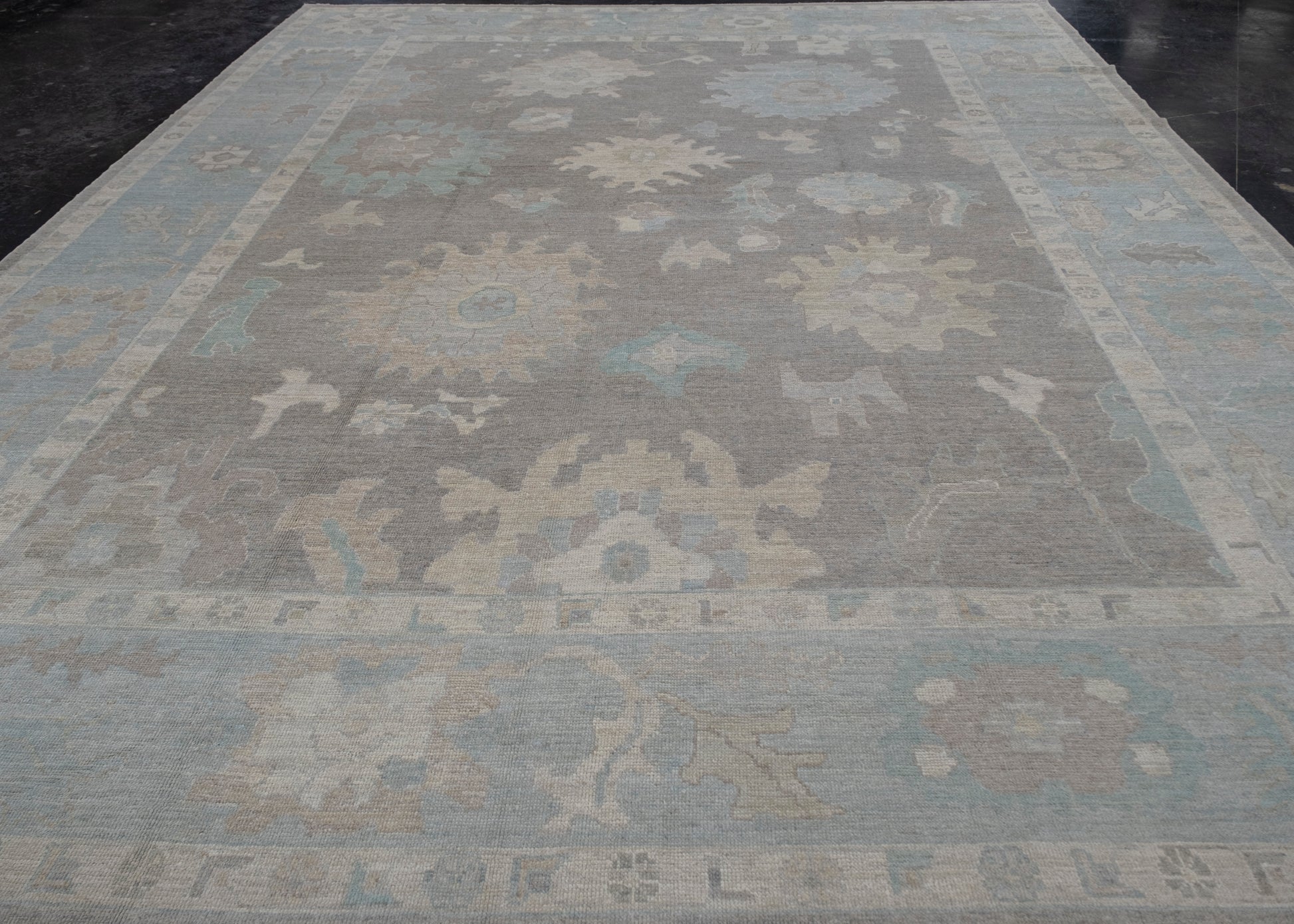 Turkish Oushak Rug 12'1" x 15'5" #11591