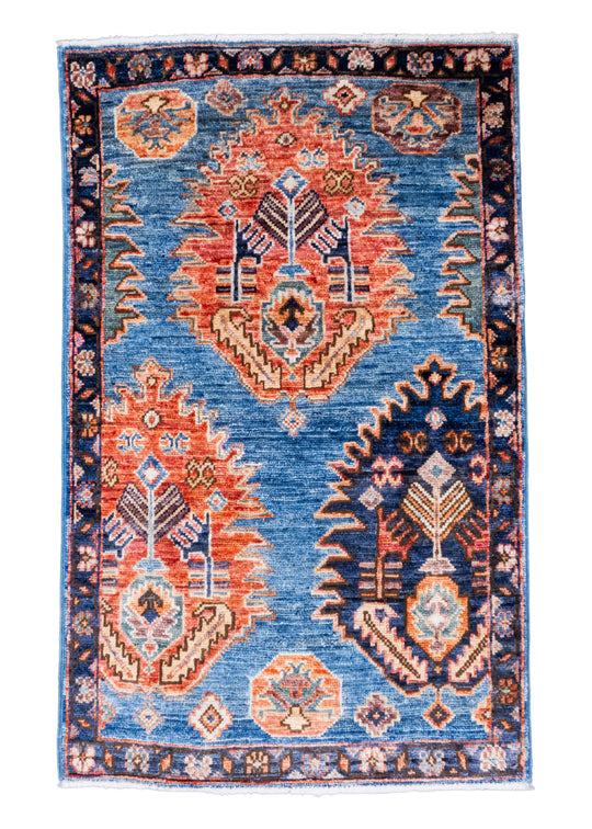 Oriental Handmade Rug 2'1" x 3'5" #9028