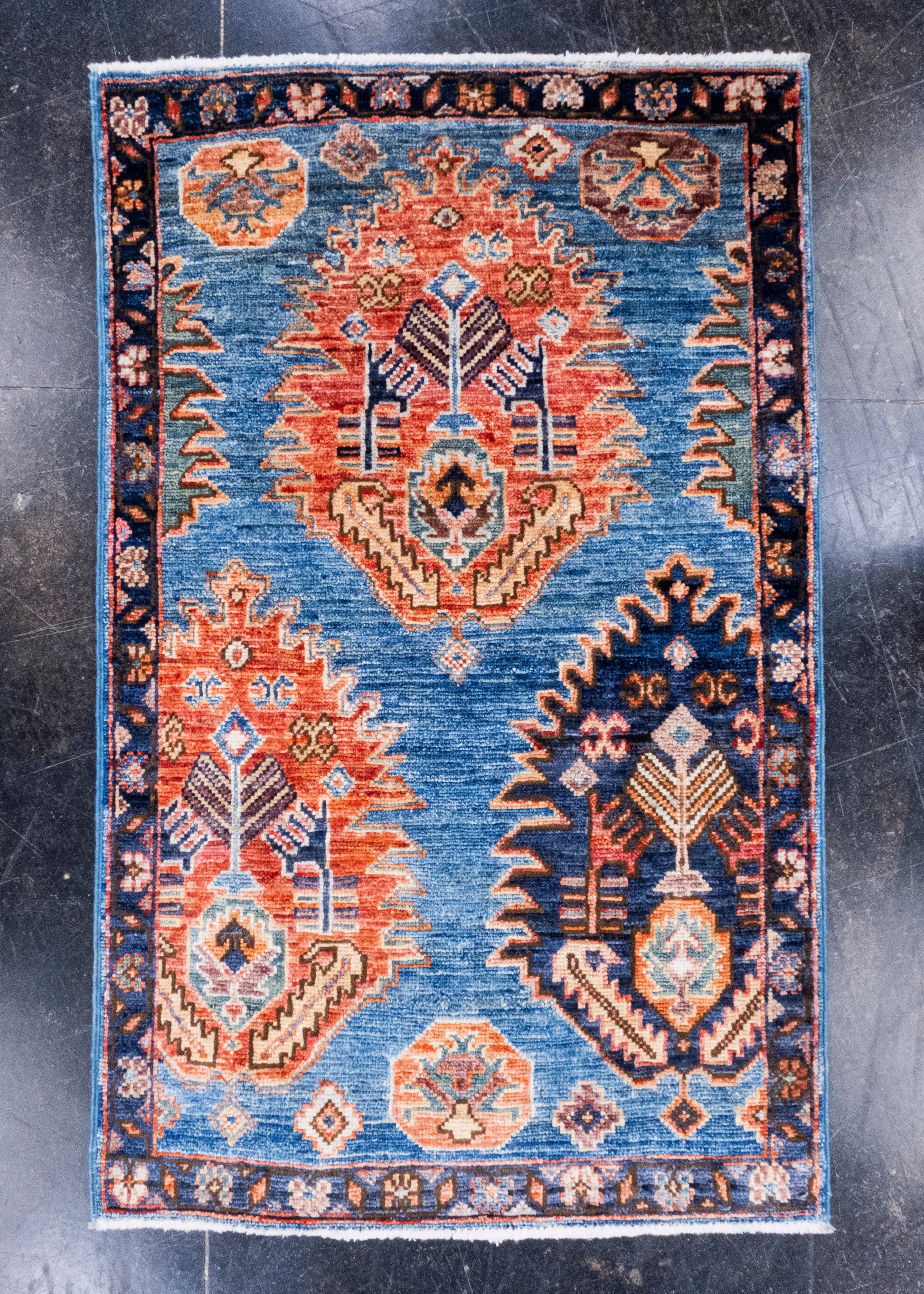 Oriental Handmade Rug 2'1" x 3'5" #9028
