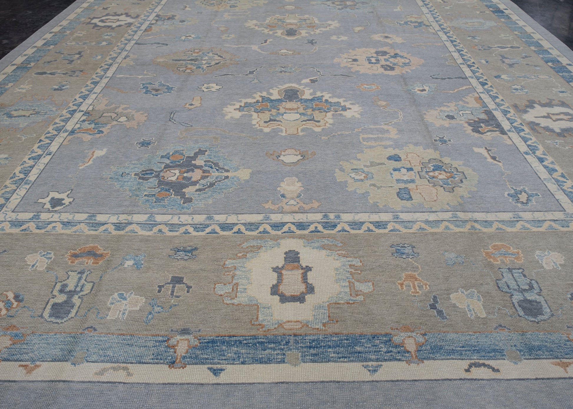 Turkish Oushak Rug 14'4" x 16'10" #7859