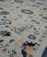Turkish Old Wool Oushak Rug 13'6" x 19'2" #HS-2098