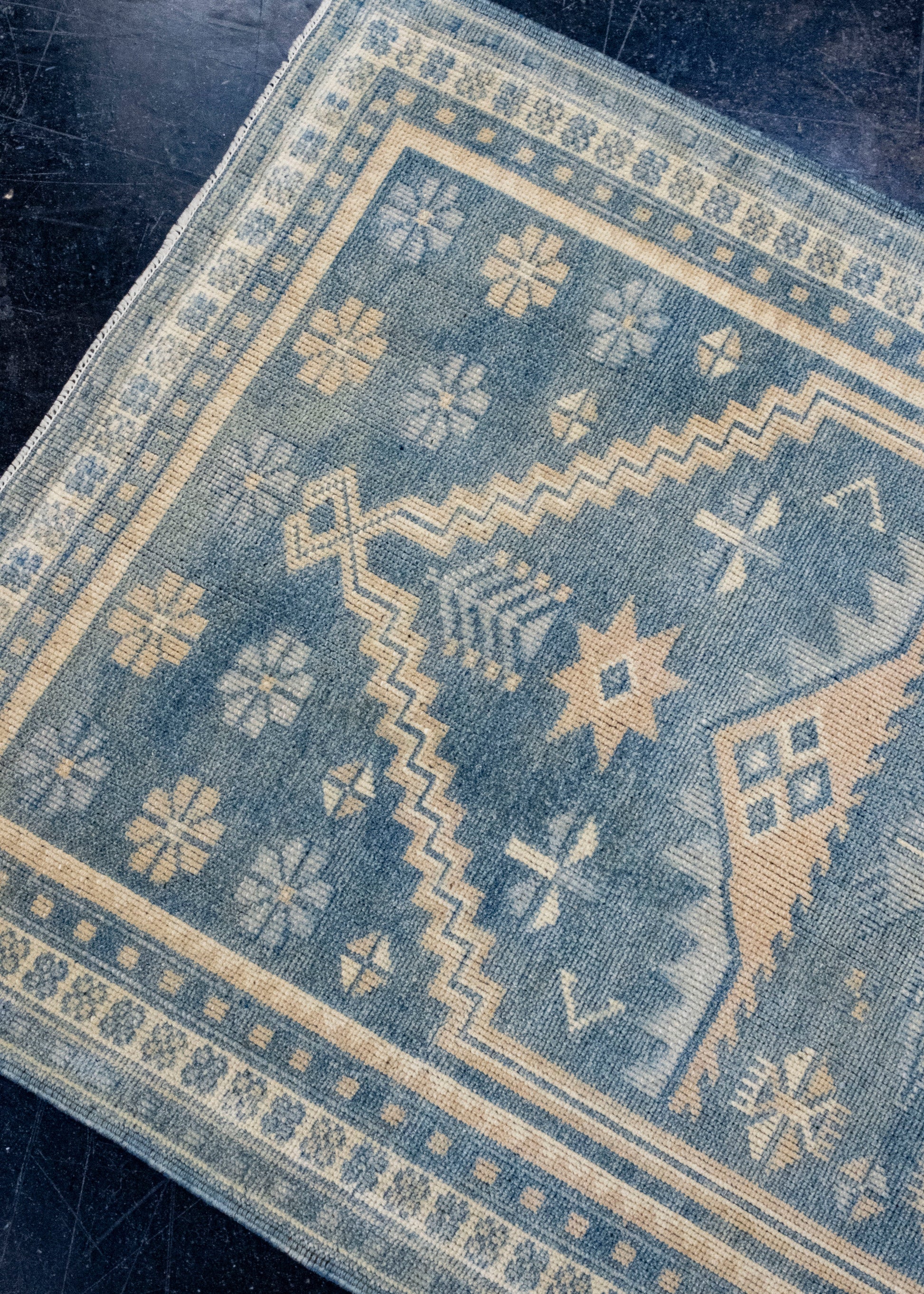 Turkish Vintage Anatolian Rug 2'6" x 4'4" #16846