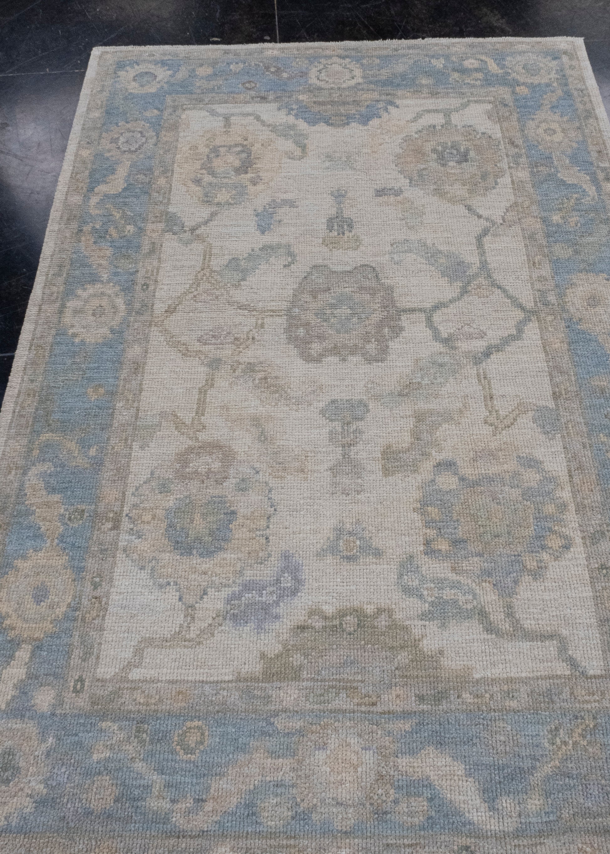 Turkish Oushak Rug 4'1" x 6'2" #16075