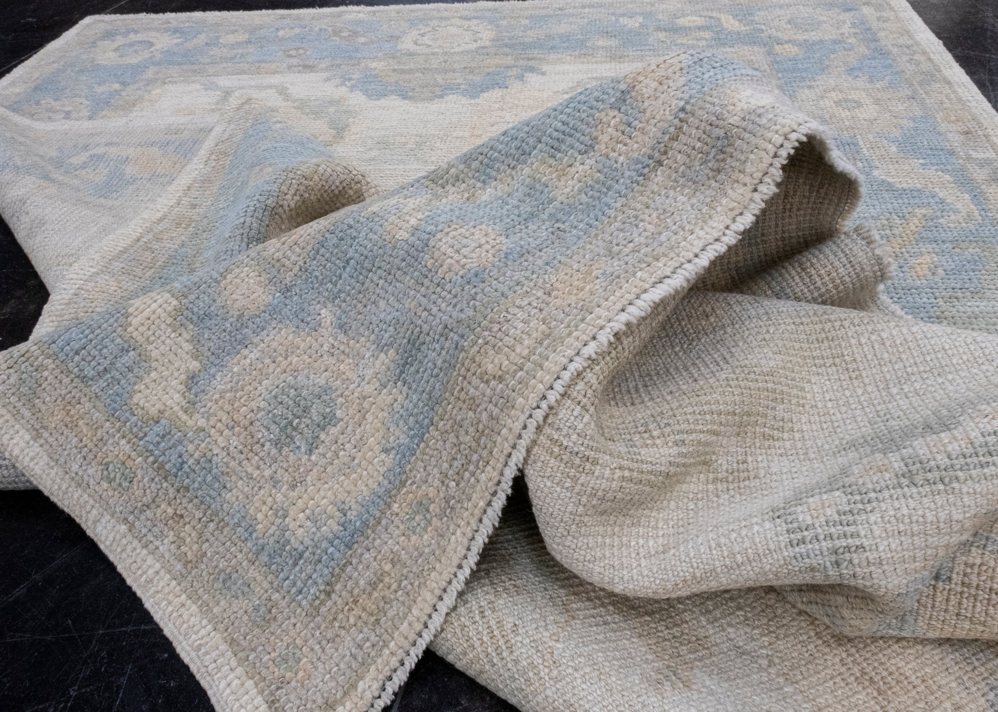 Turkish Oushak Rug 4'1" x 6'2" #16075