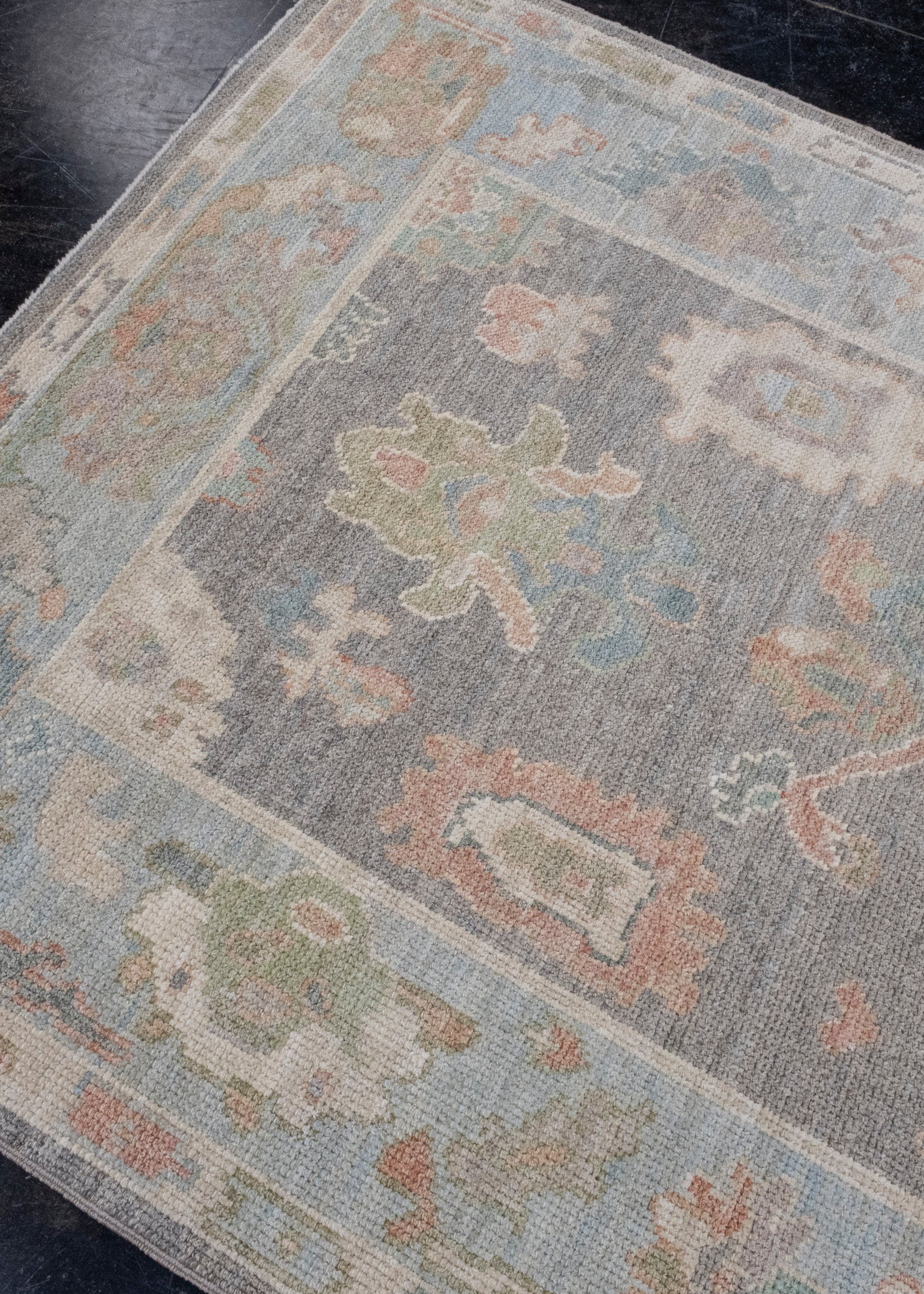 Turkish Oushak Rug 4'2" x 6'2" #16109