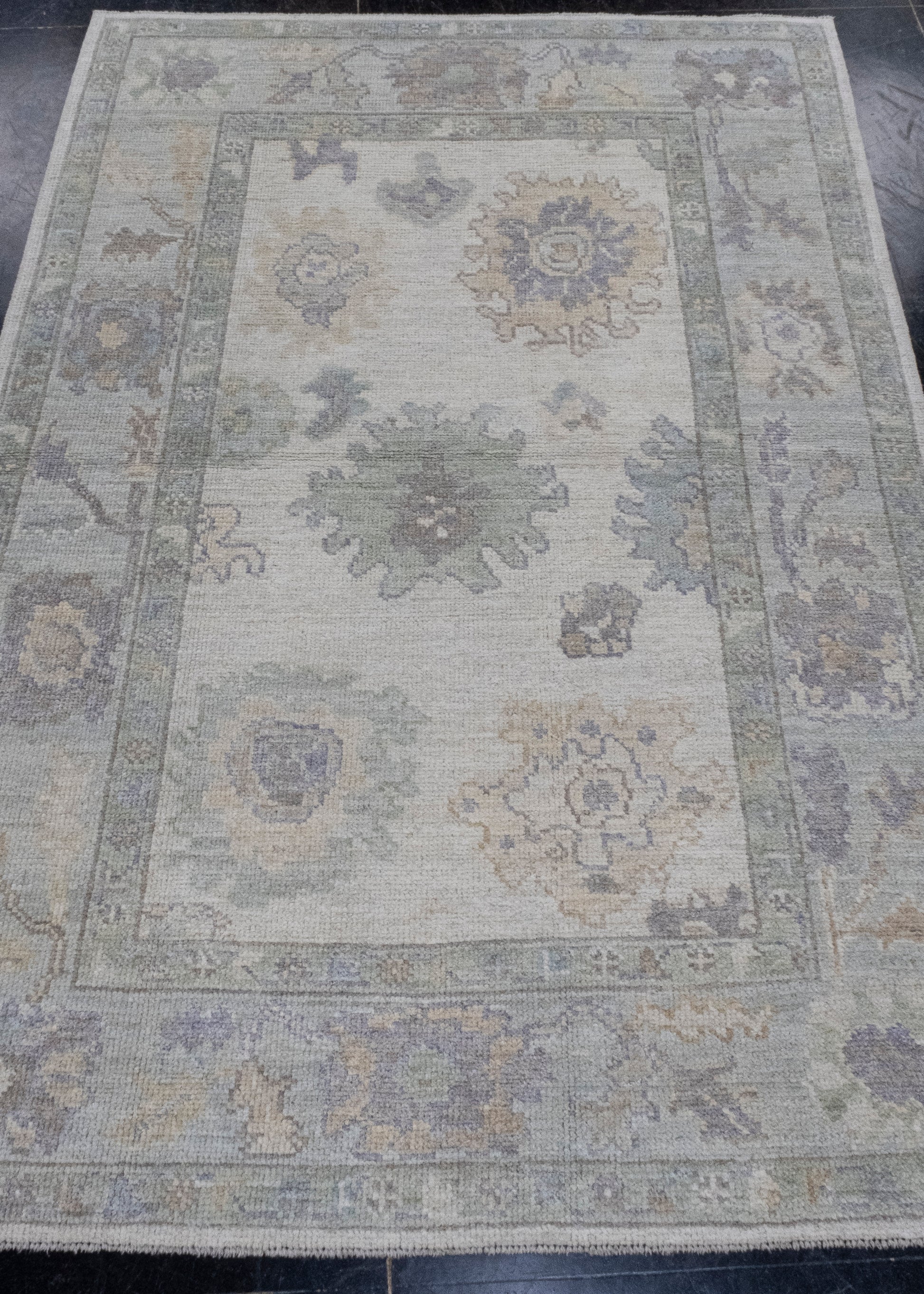 Turkish Oushak Rug 3'11" x 5'11" #16051