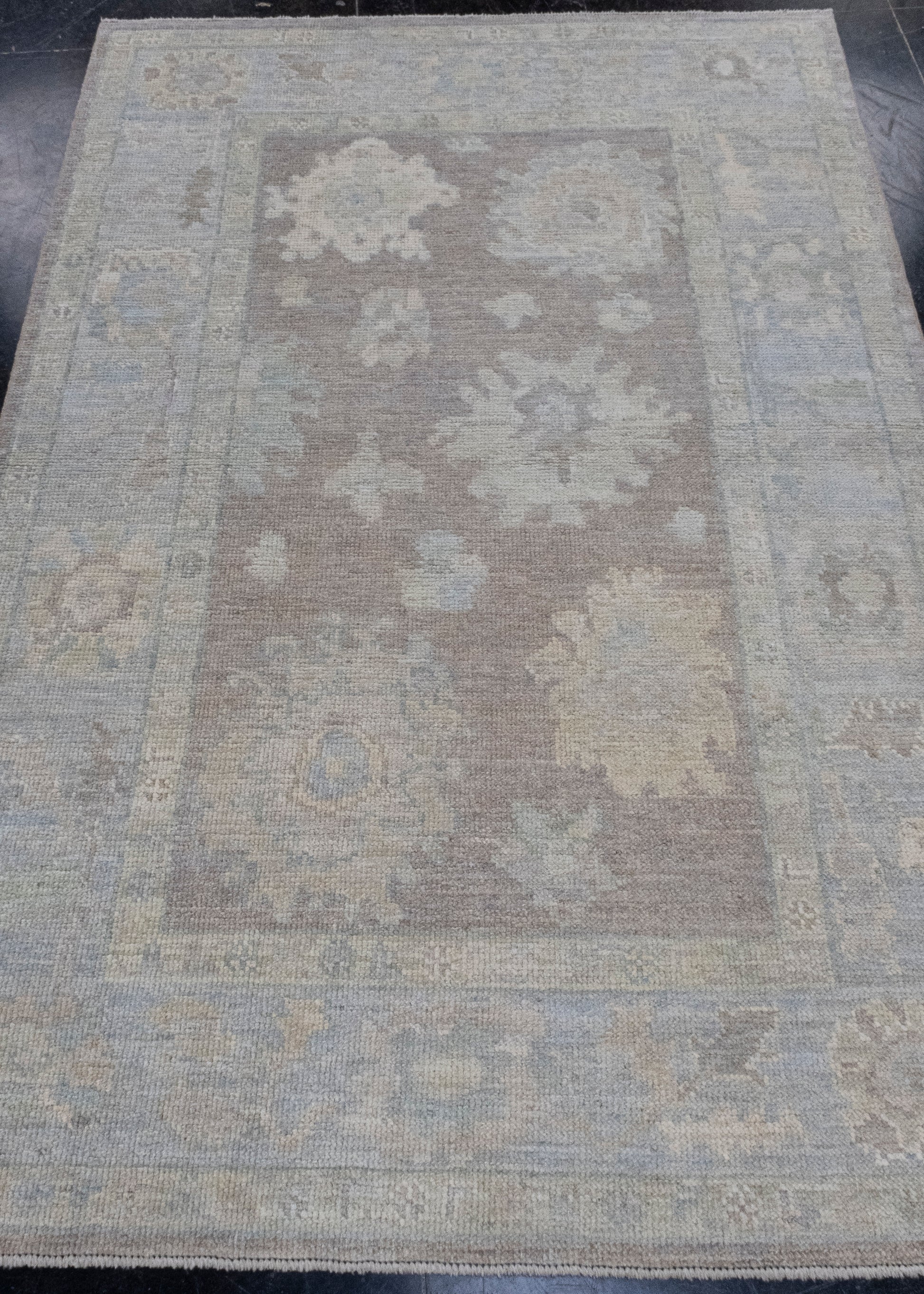 Turkish Oushak Rug 4'2" x 6'3" #16455