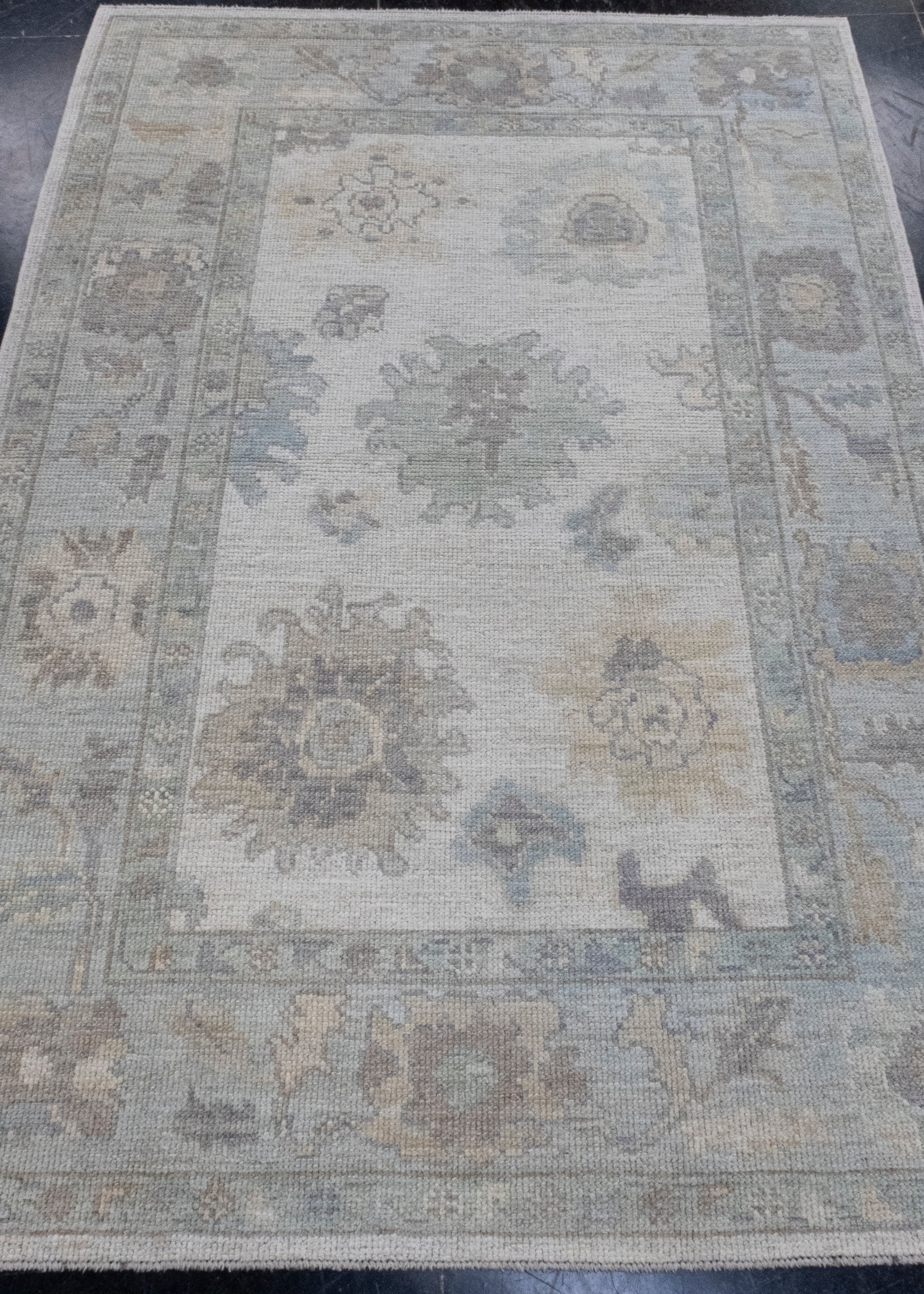 Turkish Oushak Rug 4'3" x 6'2" #16447