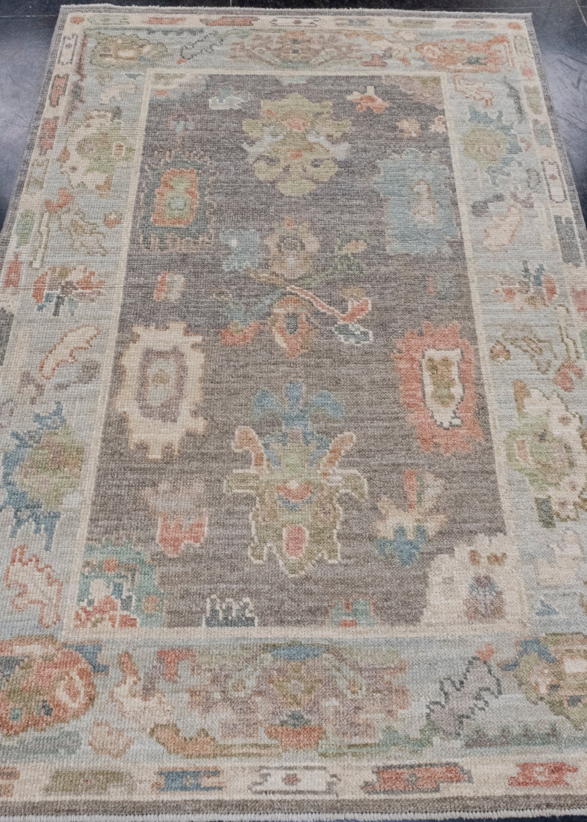 Turkish Oushak Rug 4' x 6'1" #16010