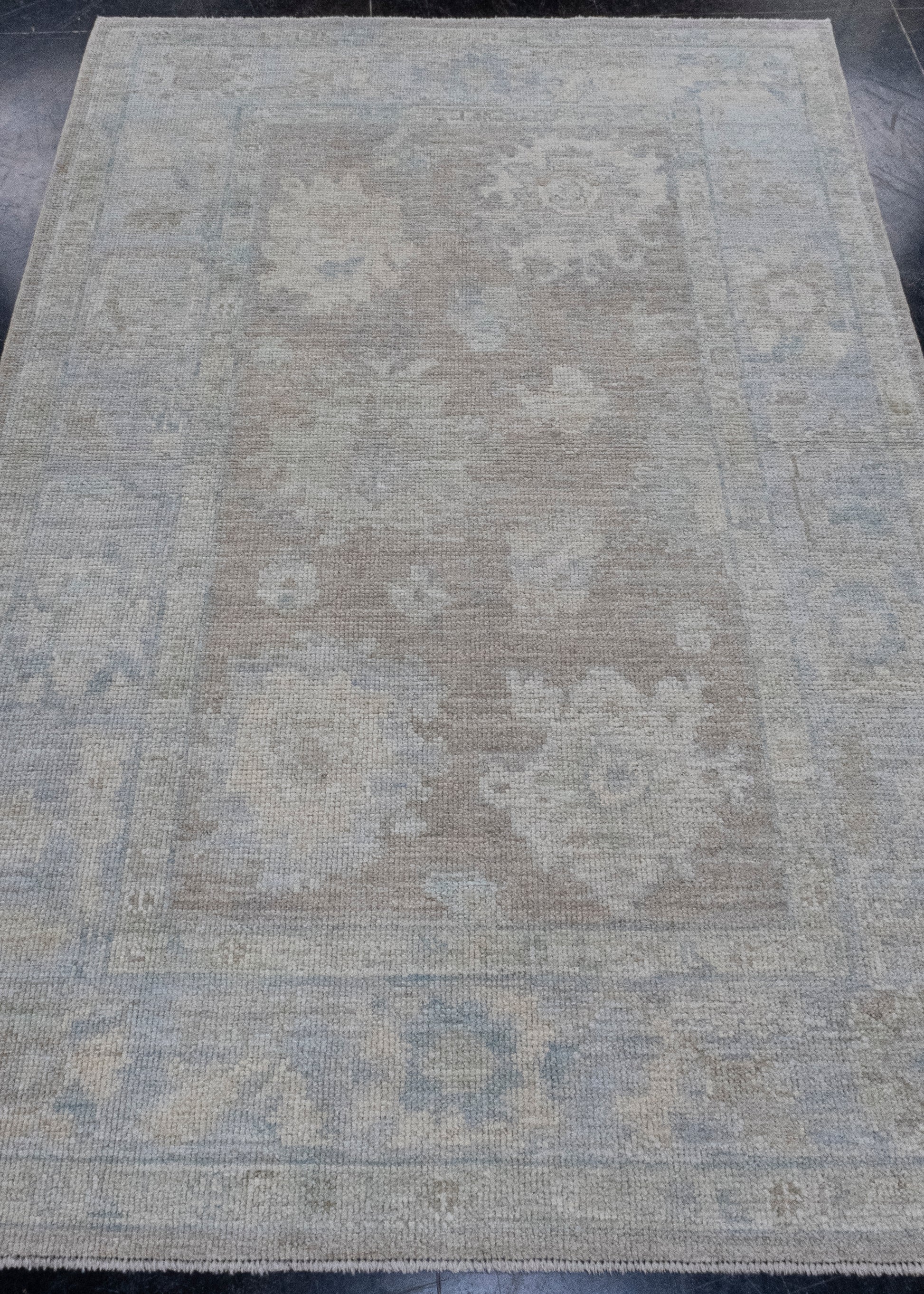 Turkish Oushak Rug 4'2" x 6'3" #16436