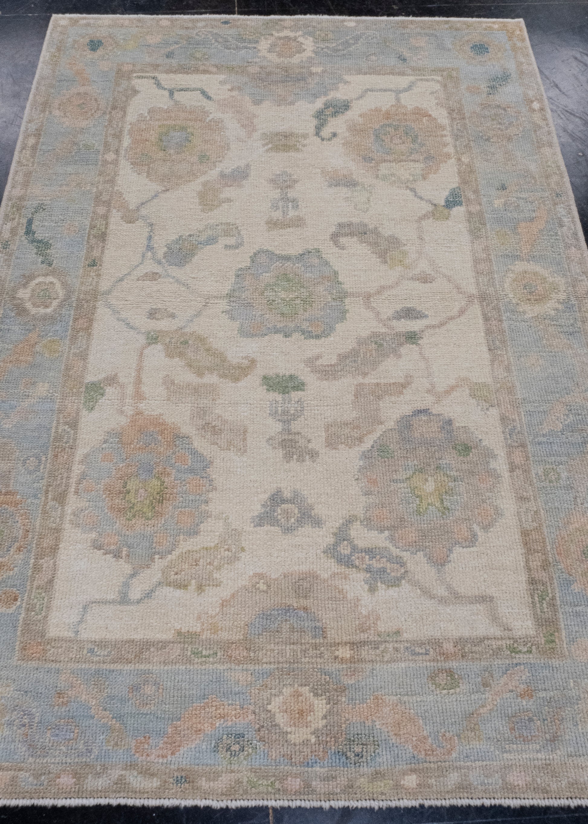 Turkish Oushak Rug 3'10" x 5'9" #16677