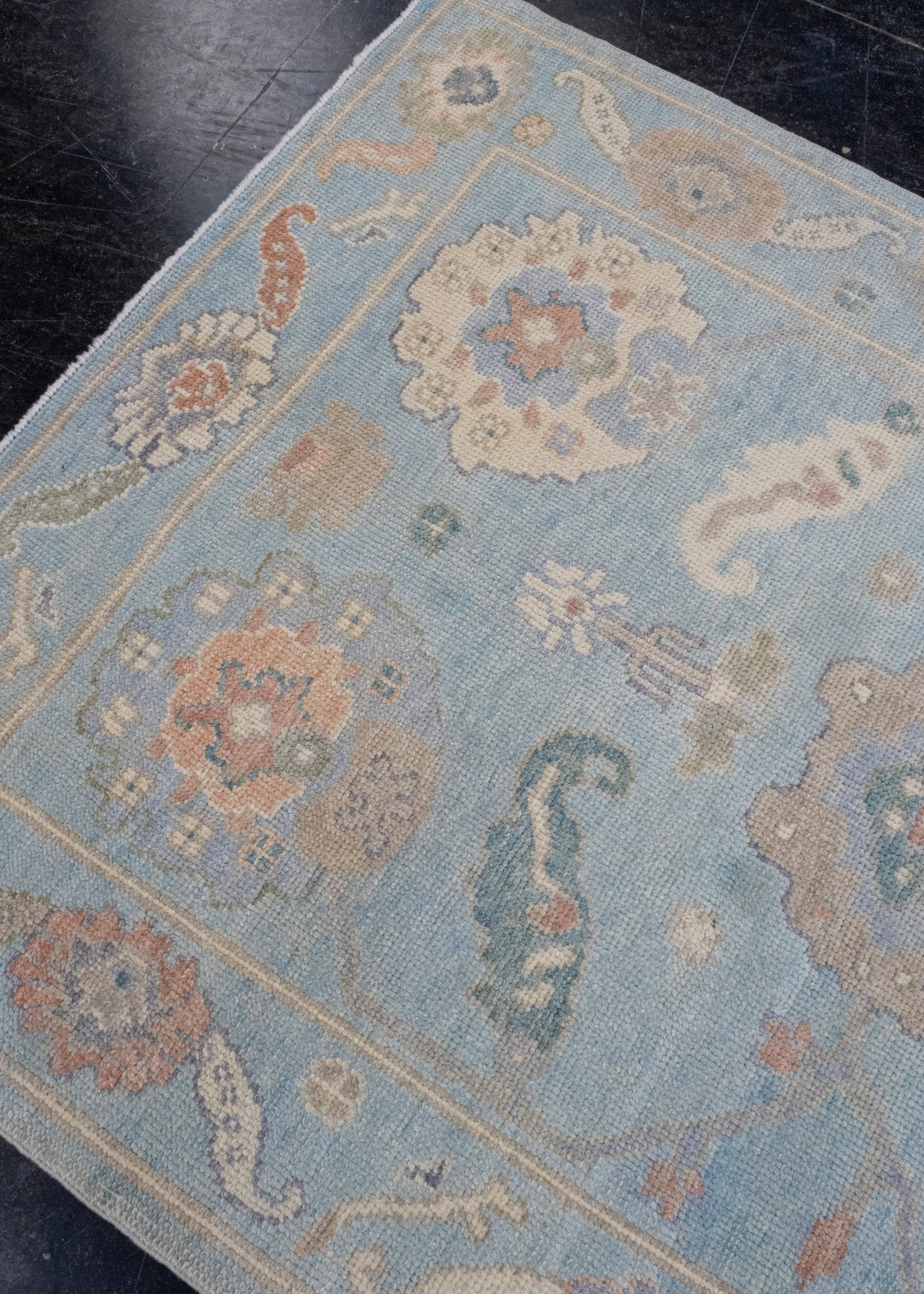 Turkish Oushak Rug 3'10" x 5'8" #16649