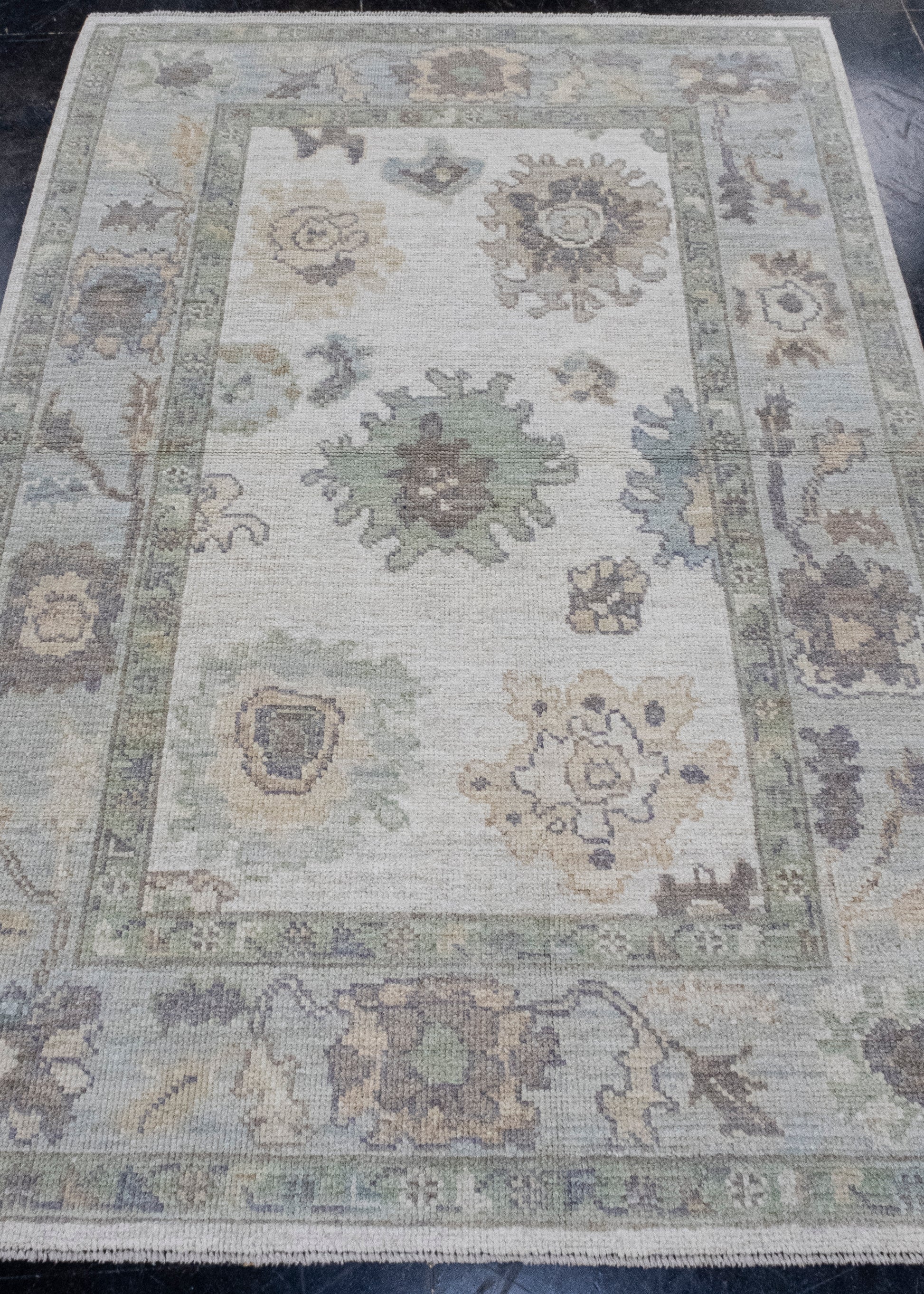 Turkish Oushak Rug 4'1" x 6' #16054