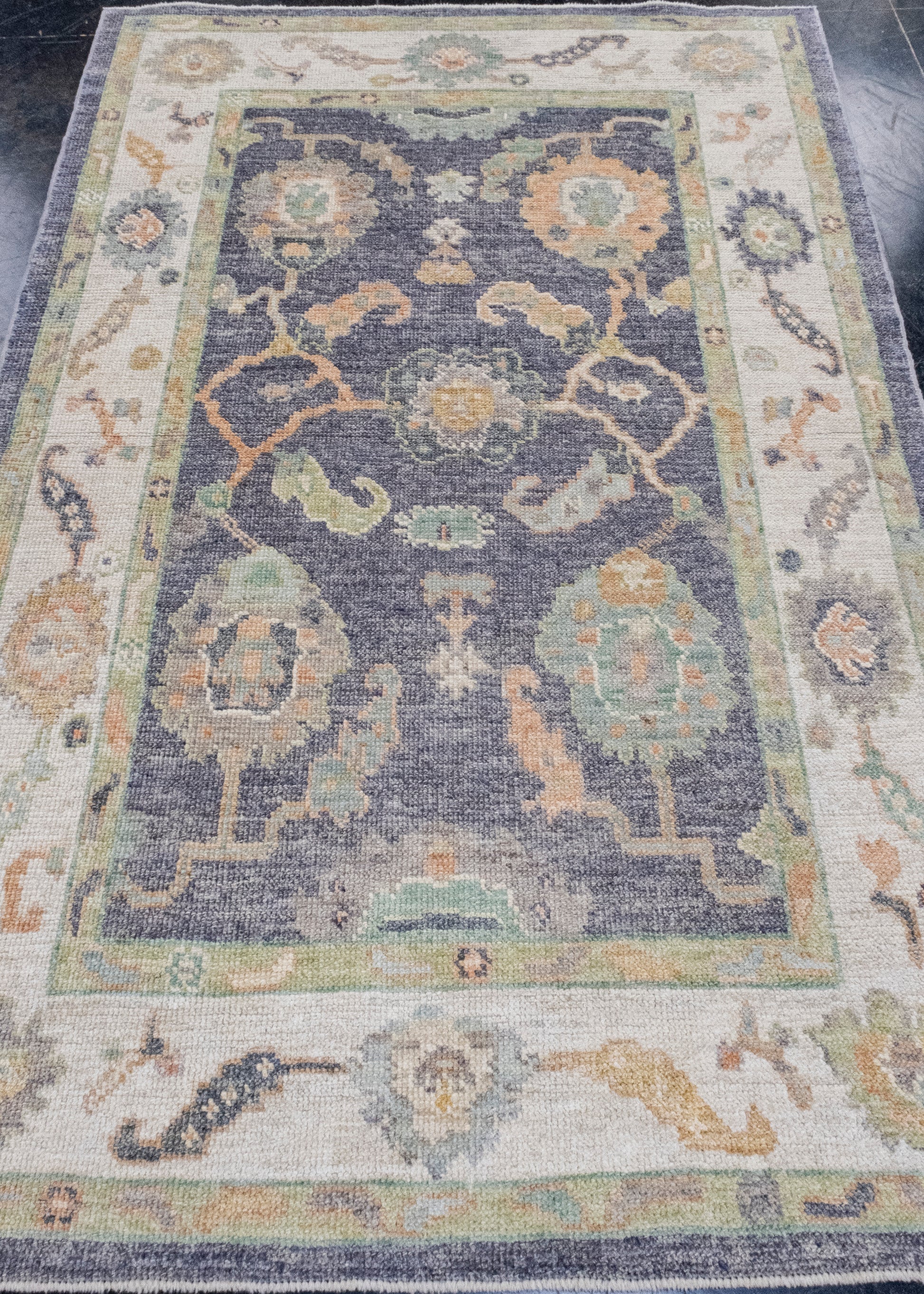 Turkish Oushak Rug 4'2" x 6'4" #16494