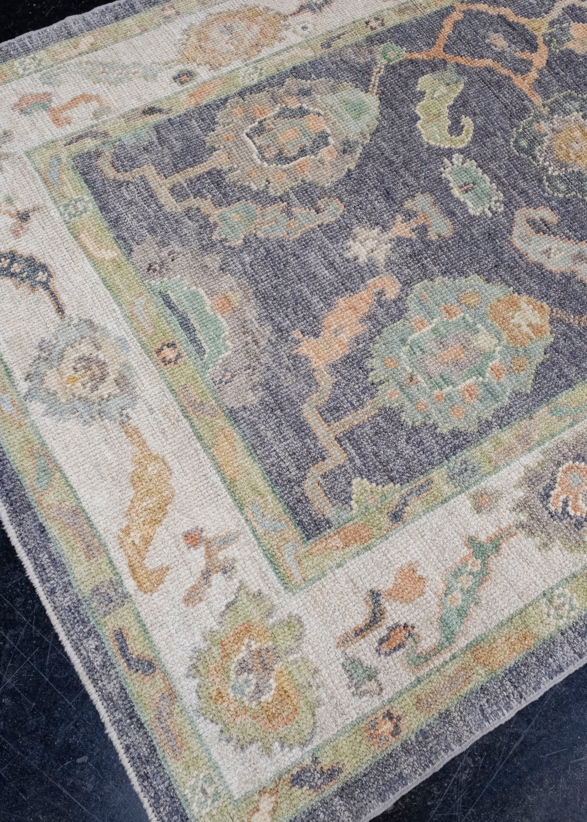 Turkish Oushak Rug 4'2" x 6'4" #16494