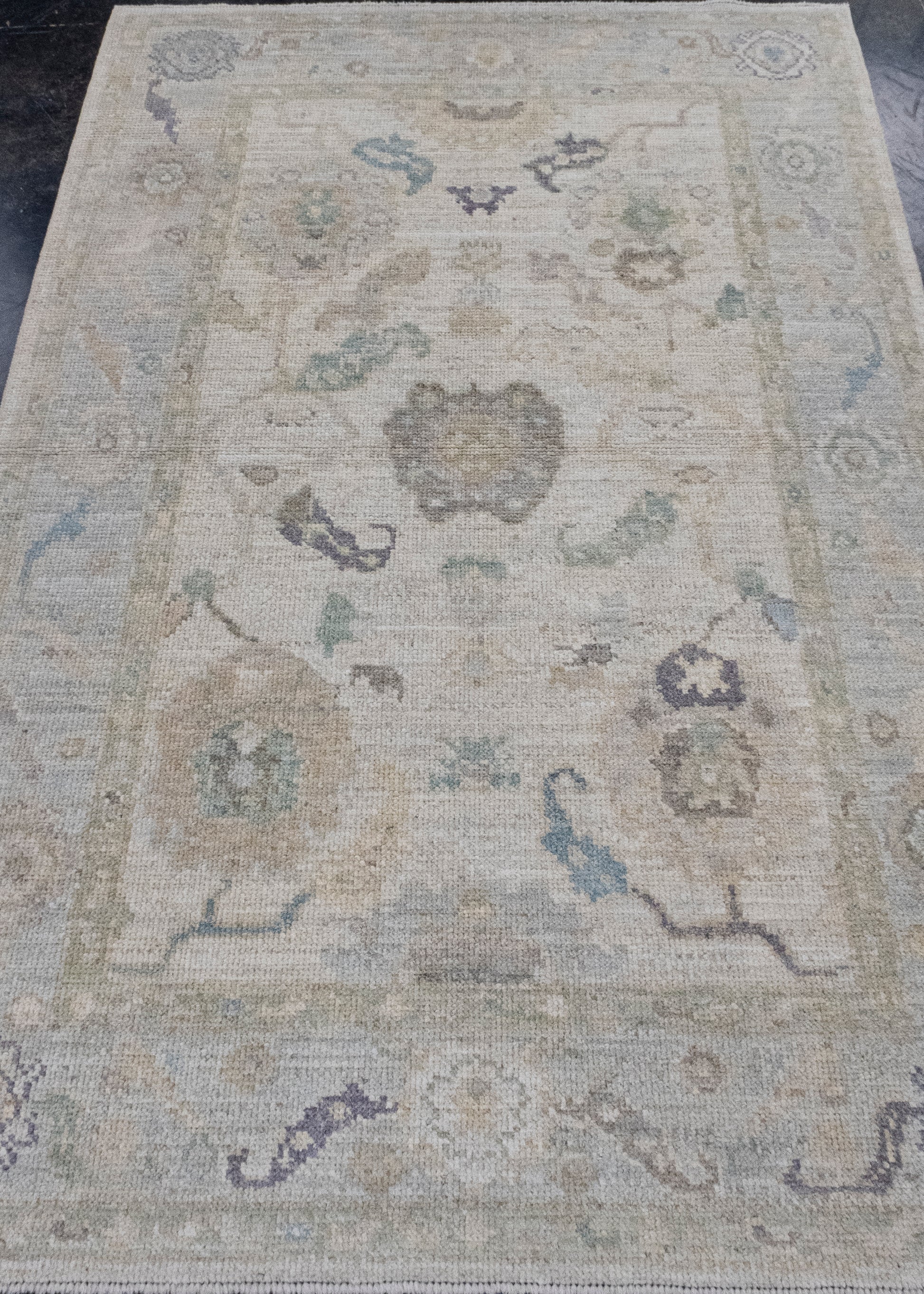 Turkish Oushak Rug 3'11" x 6'3" #16035