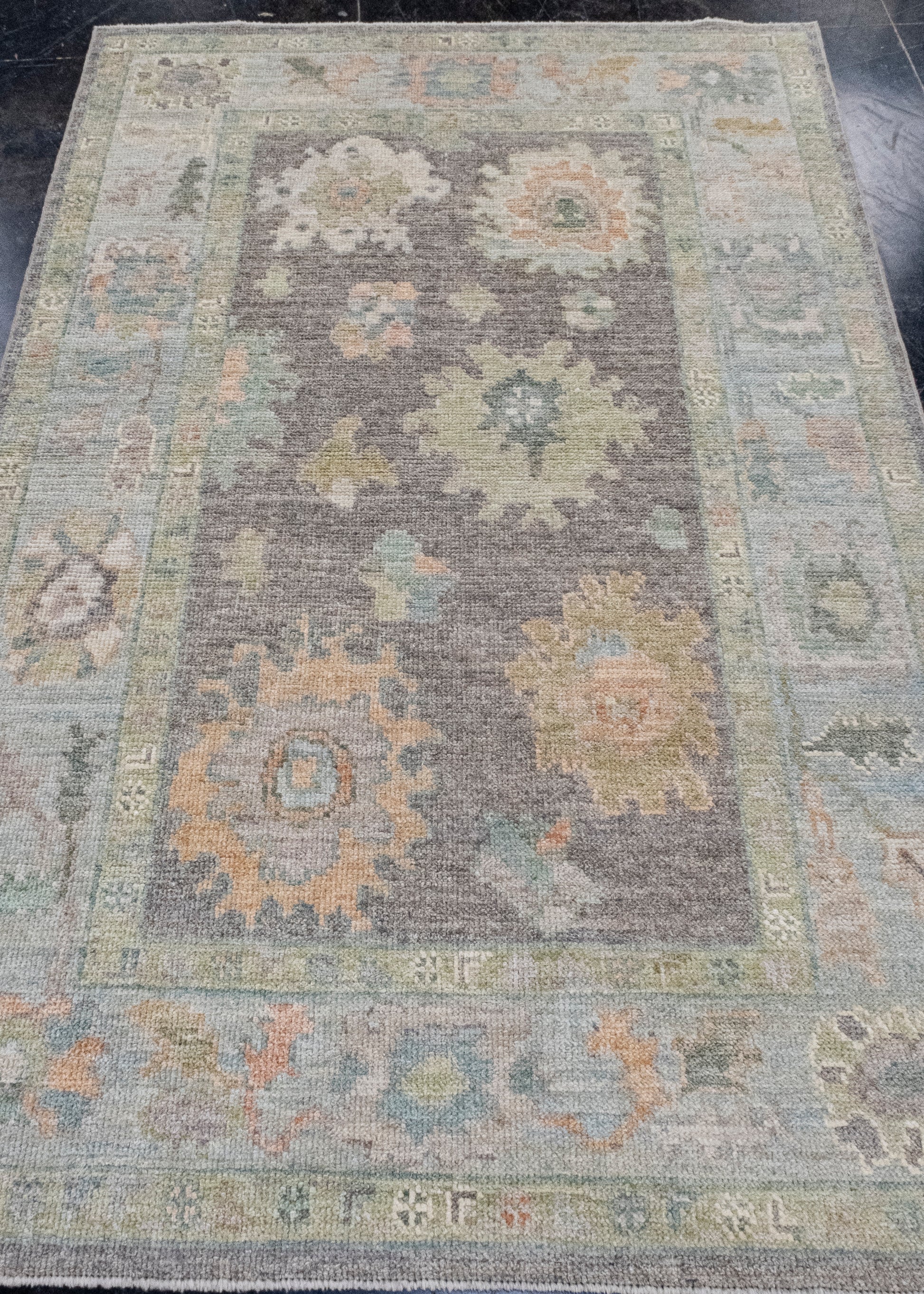 Turkish Oushak Rug 4'1" x 6'3" #16464