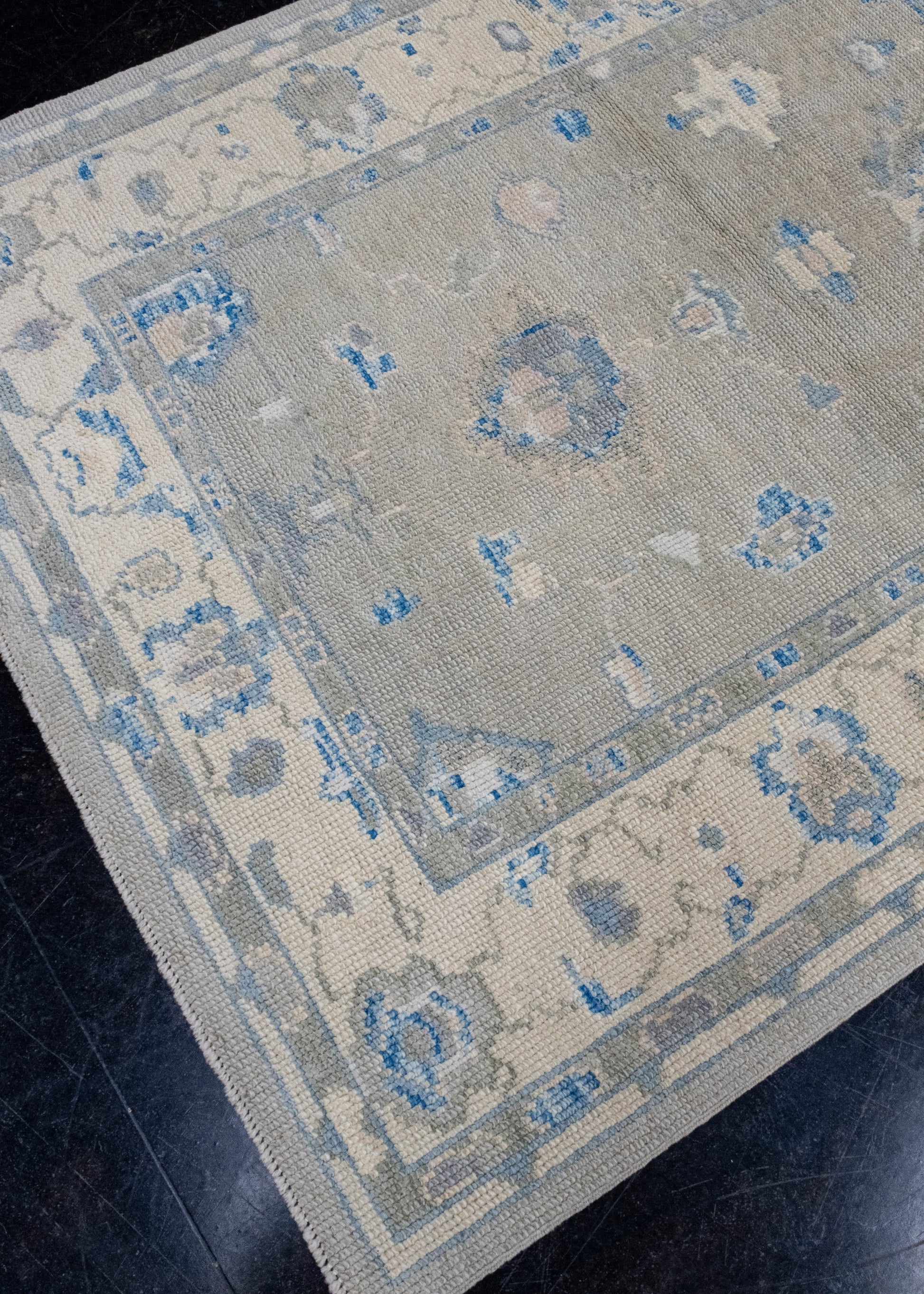 Turkish Oushak Rug 3'11" x 5'7" #16589