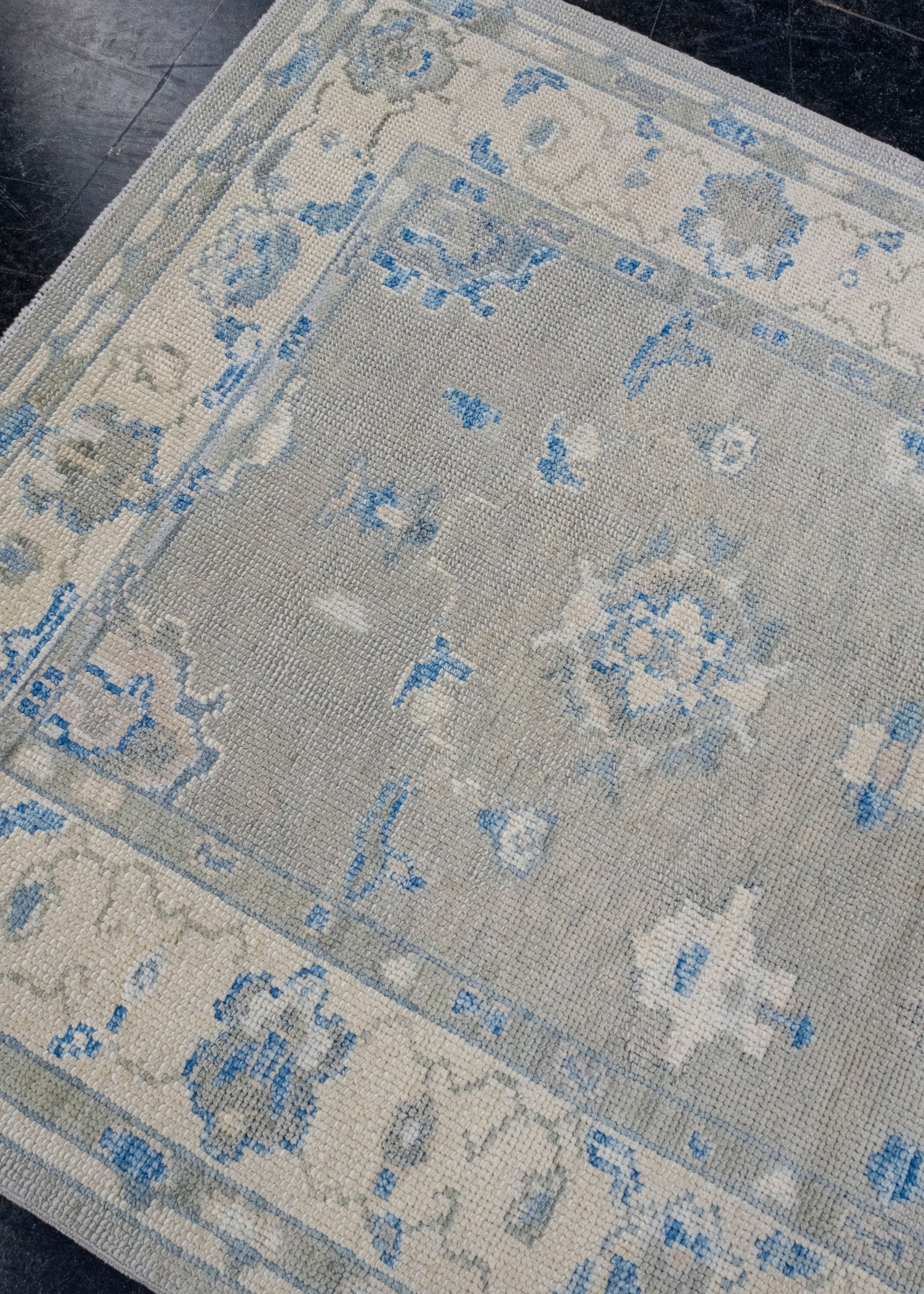 Turkish Oushak Rug 3'11" x 5'7" #16589