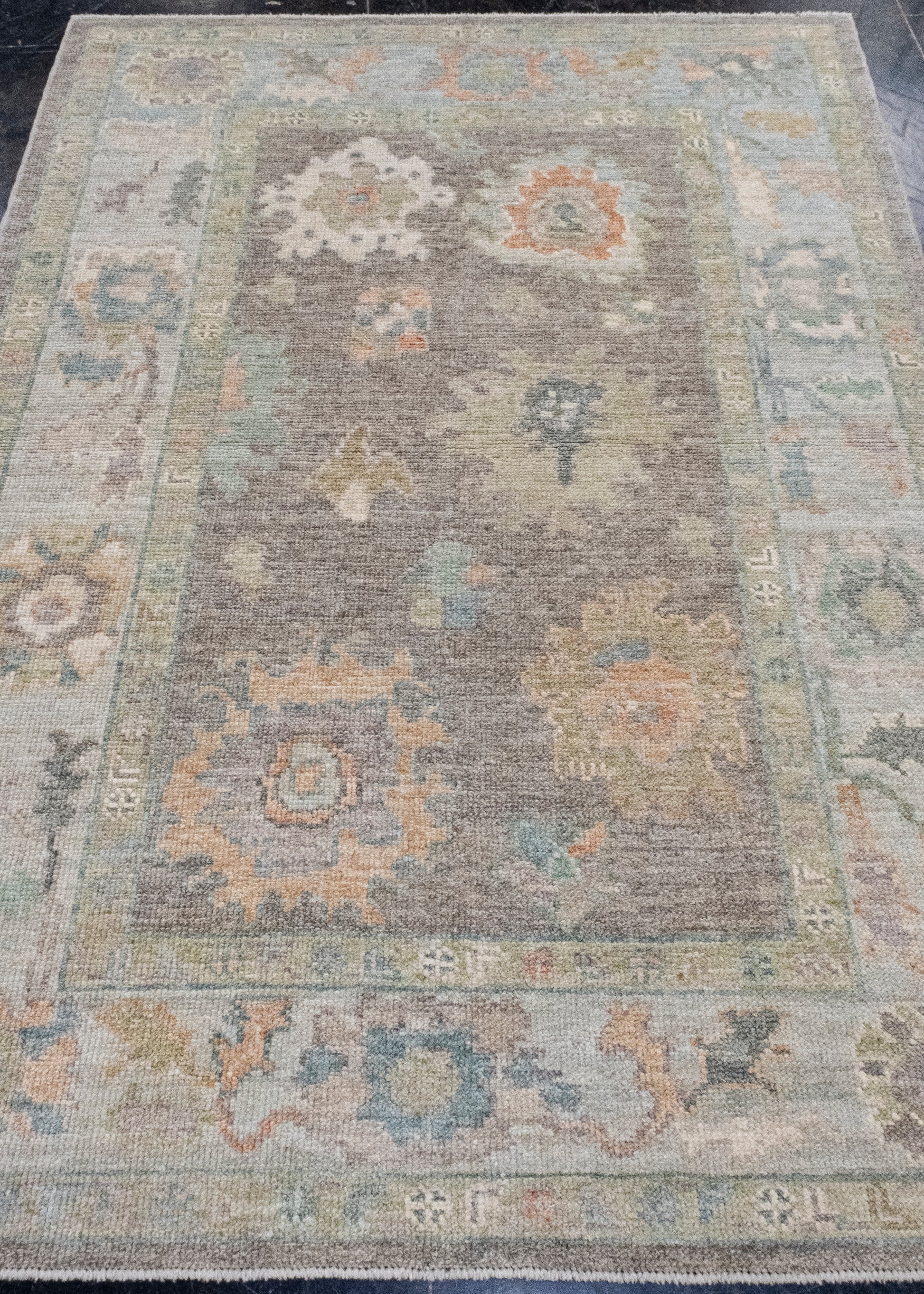 Turkish Oushak Rug 4'4" x 6'3" #16154