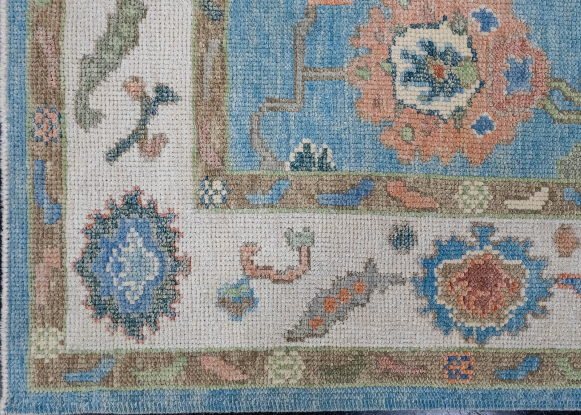 Turkish Oushak Rug 4'1" x 5'11" #16792