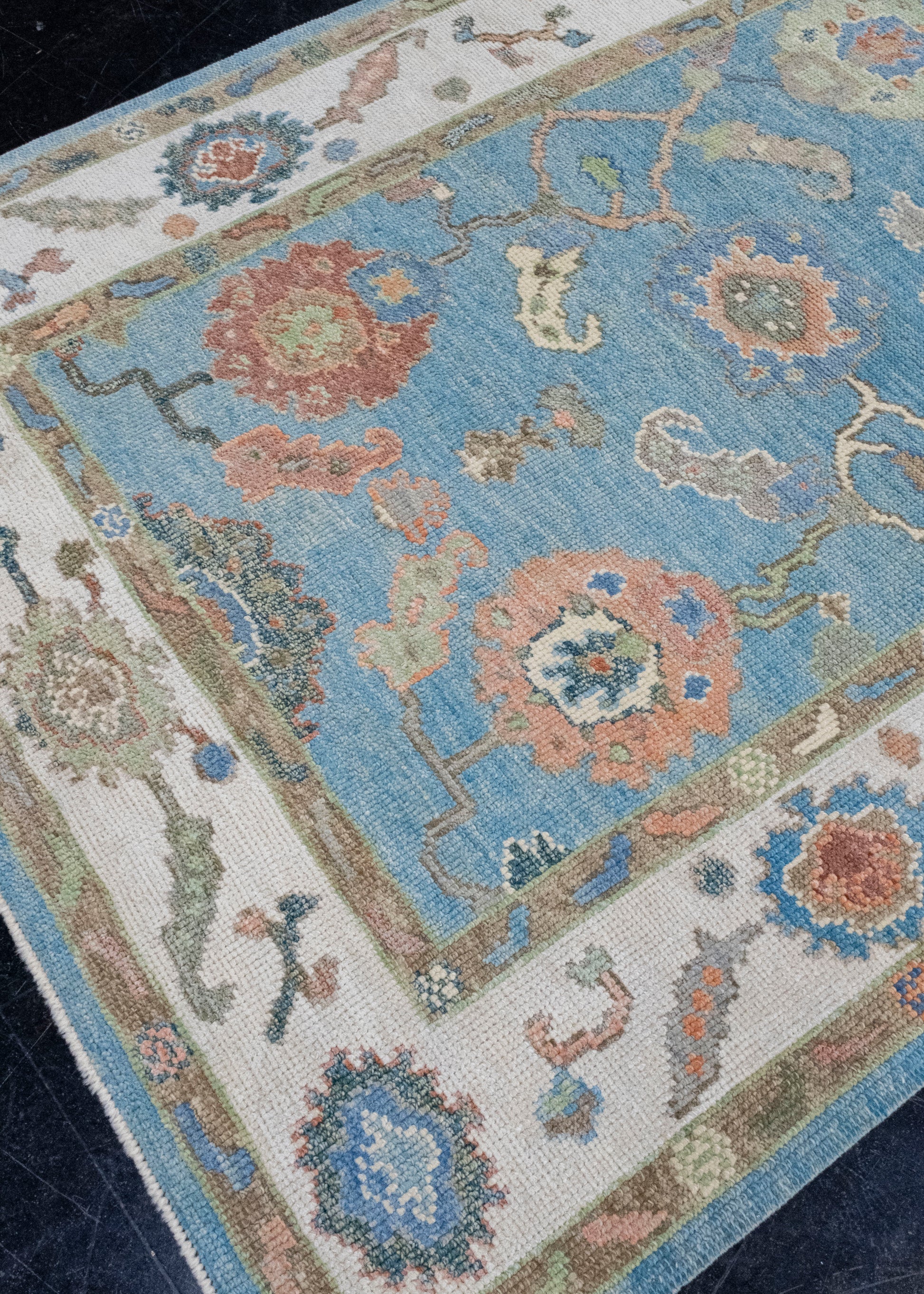 Turkish Oushak Rug 4'1" x 5'11" #16792