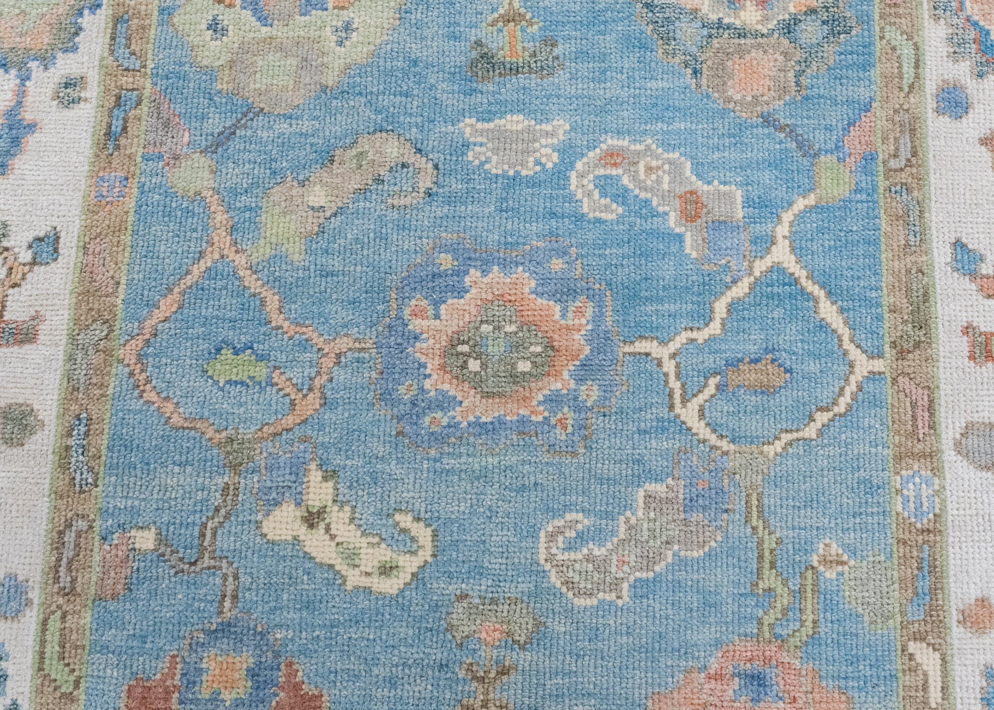 Turkish Oushak Rug 4'1" x 5'11" #16792