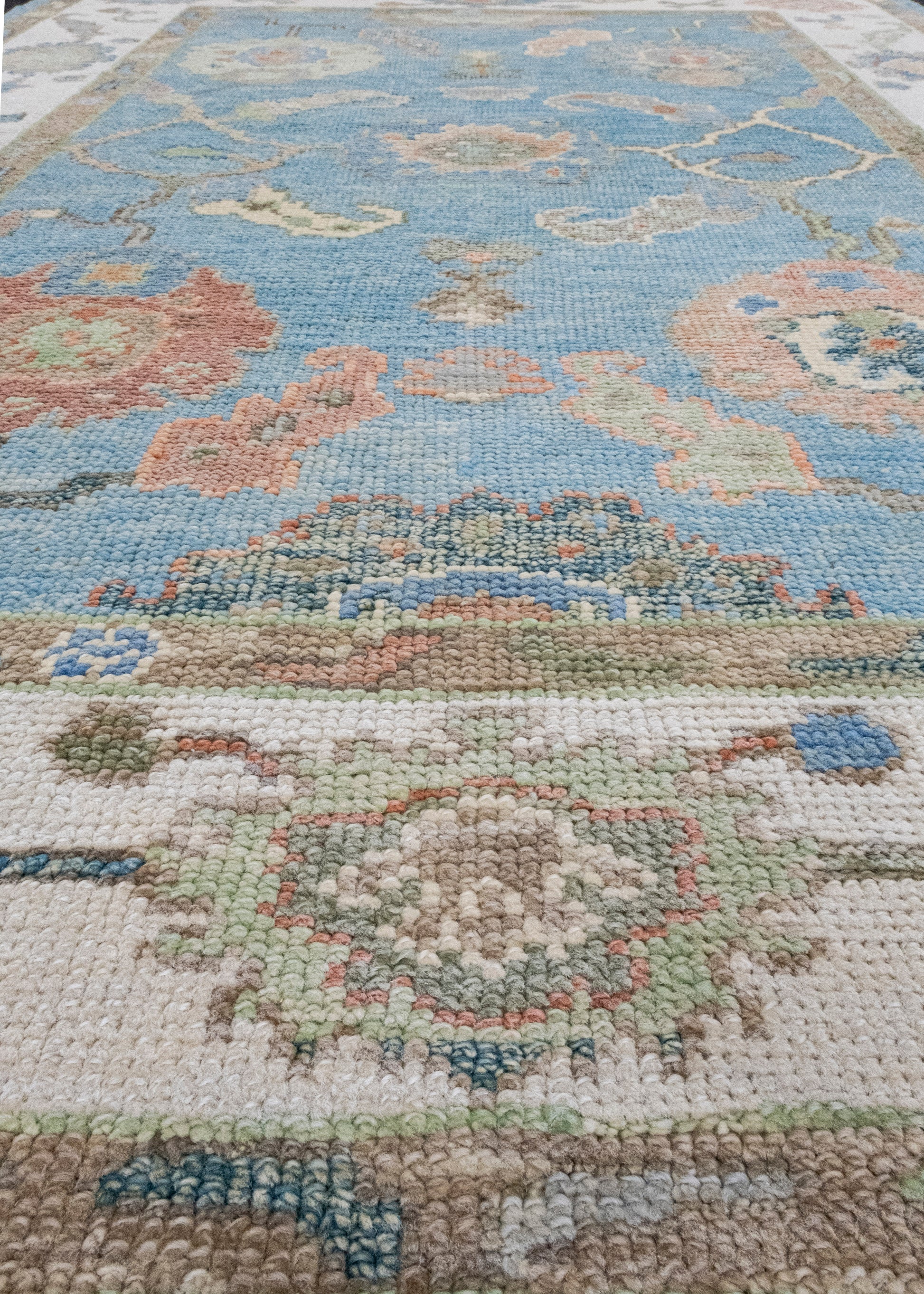 Turkish Oushak Rug 4'1" x 5'11" #16792