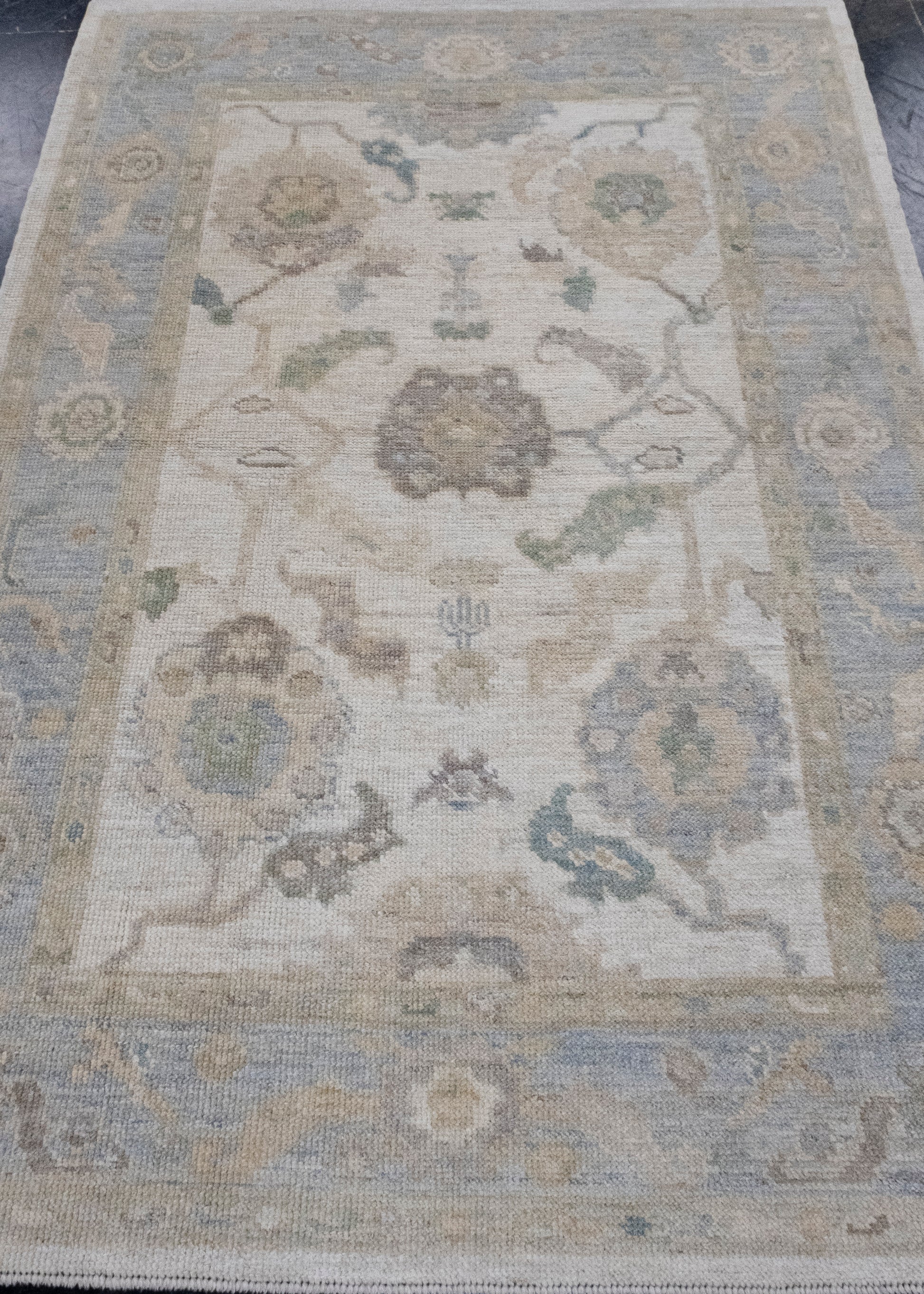 Turkish Oushak Rug 4'2" x 6'3" #16069